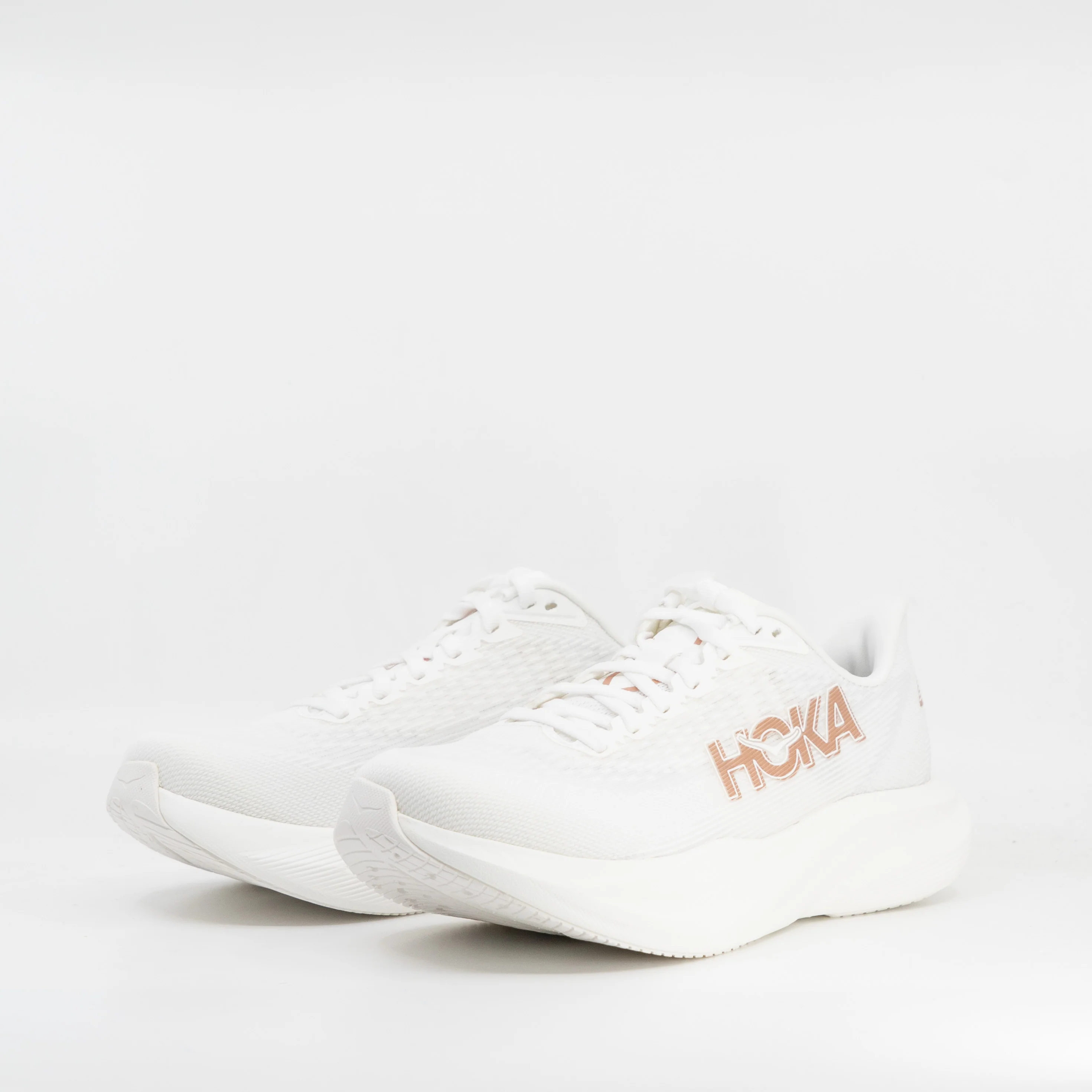 Hoka Mach 7 (B Standard) Womens Frost/Rose Gold