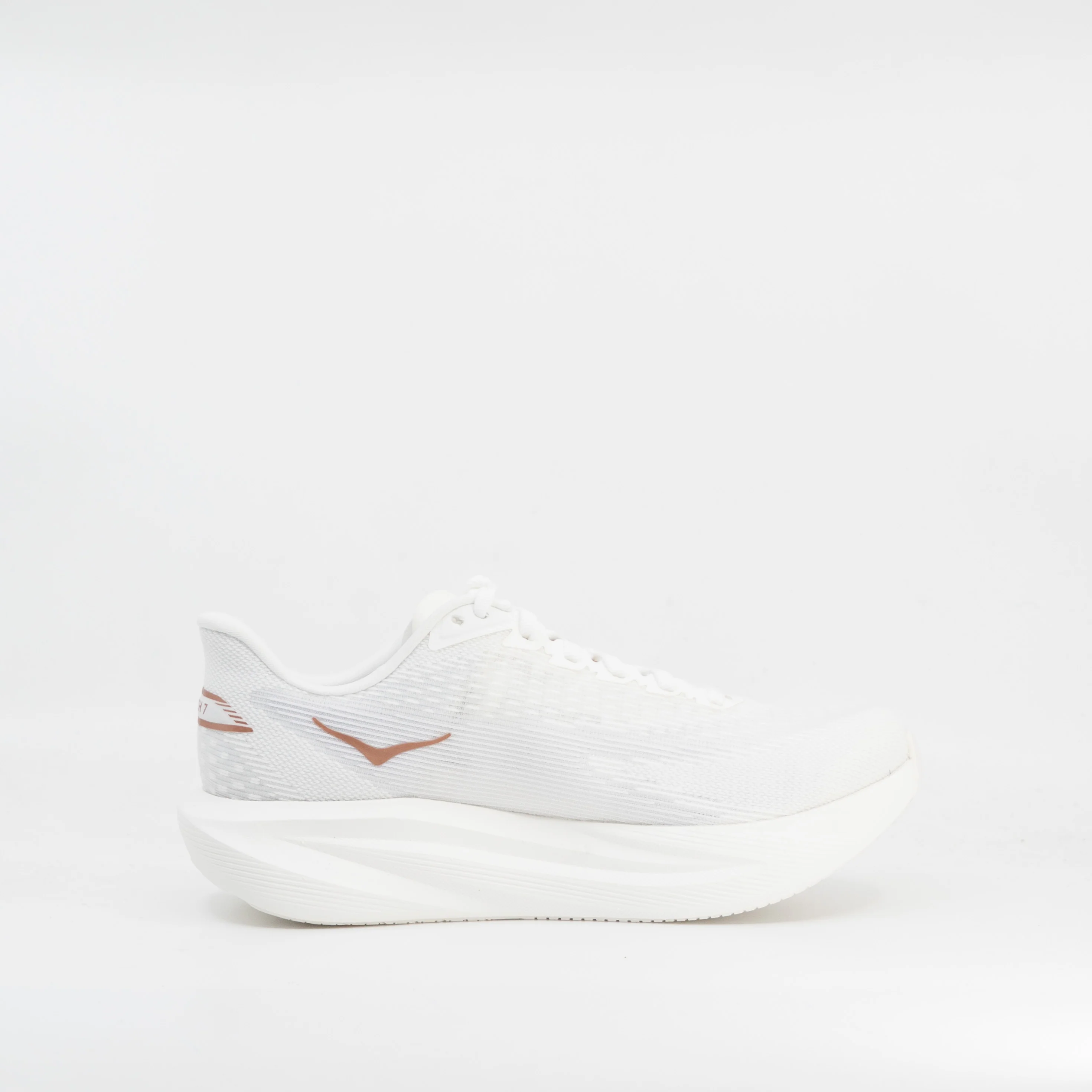 Hoka Mach 7 (B Standard) Womens Frost/Rose Gold - Image 3