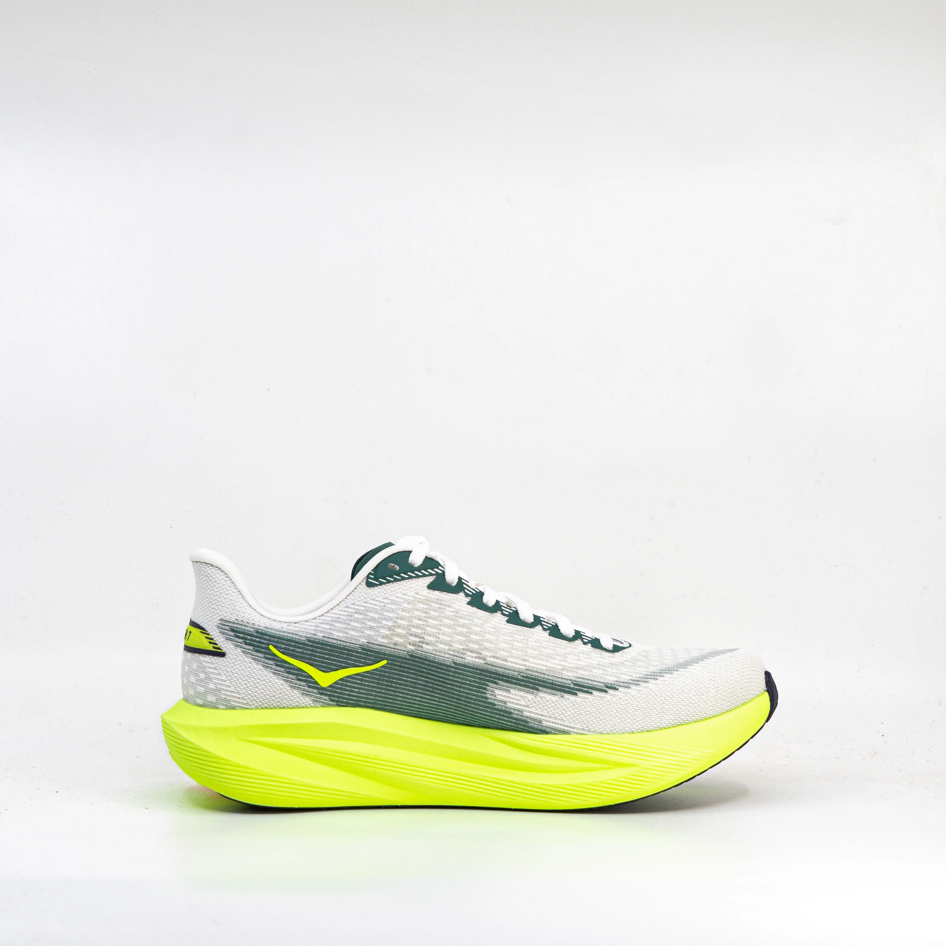 Hoka Mach 7 (D Standard) Mens Frost/Neon Yuzu - Image 3