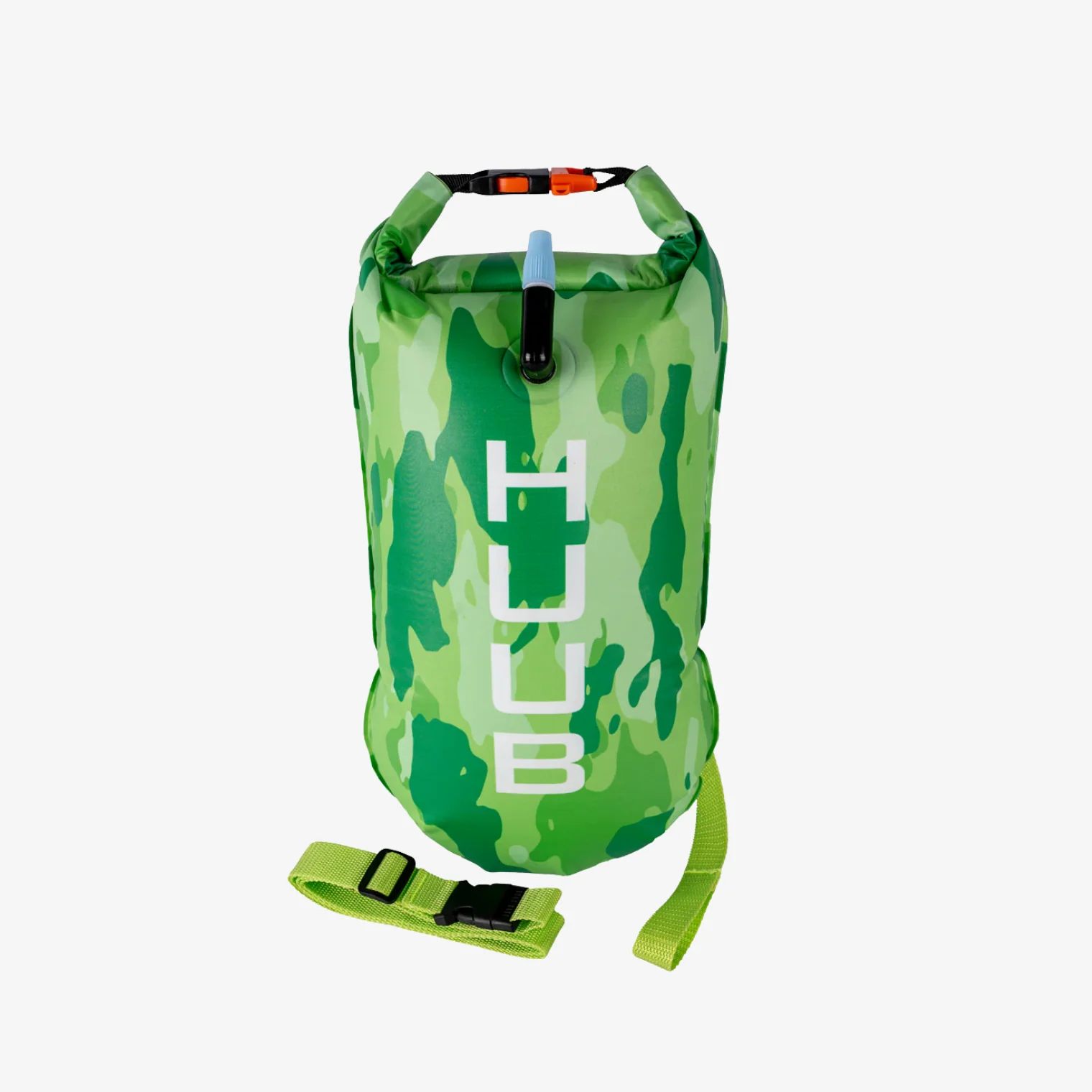 HUUB Safety Tow Float - Lime Camo