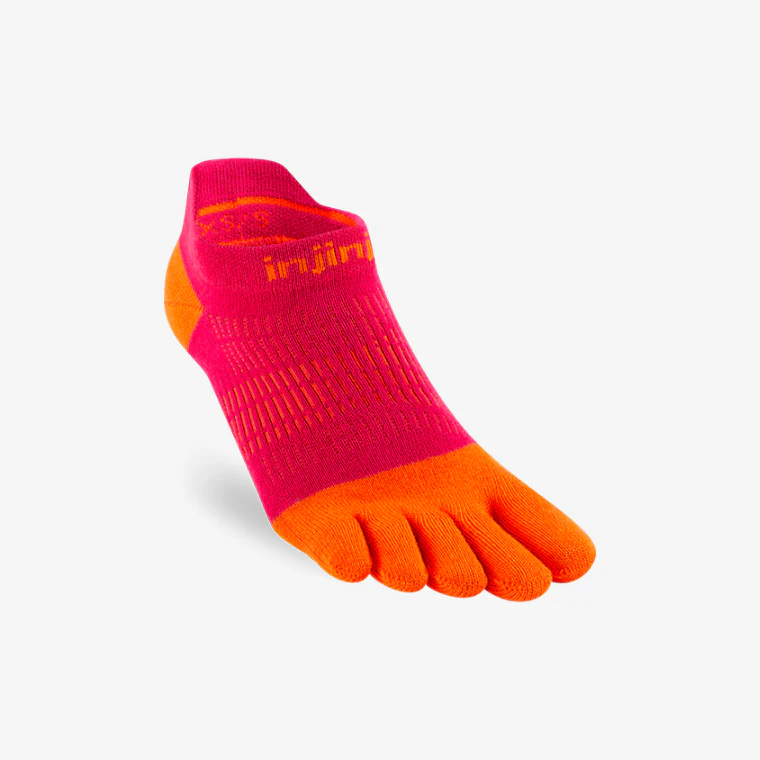 Ininiji Womens Run Lightweight No-Show - Chili