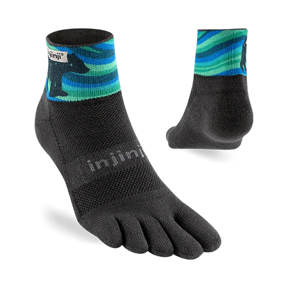 Injinji Artist Designed Mens Trail Mini-Crew Aurora - Image 2