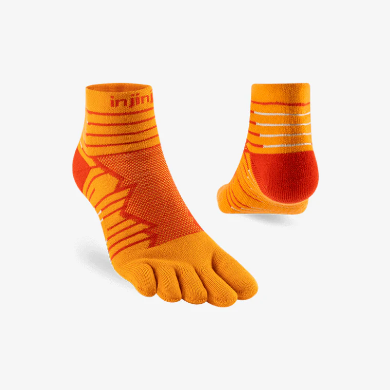 Injinji Ultra Run Midweight Mini Crew Desert Orange - Image 2