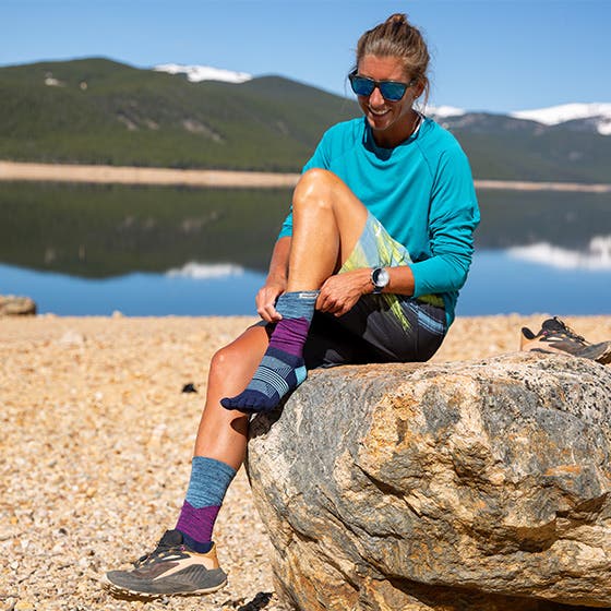 Injinji Trail Women's Specific Midweight Crew - Twilight - Image 3
