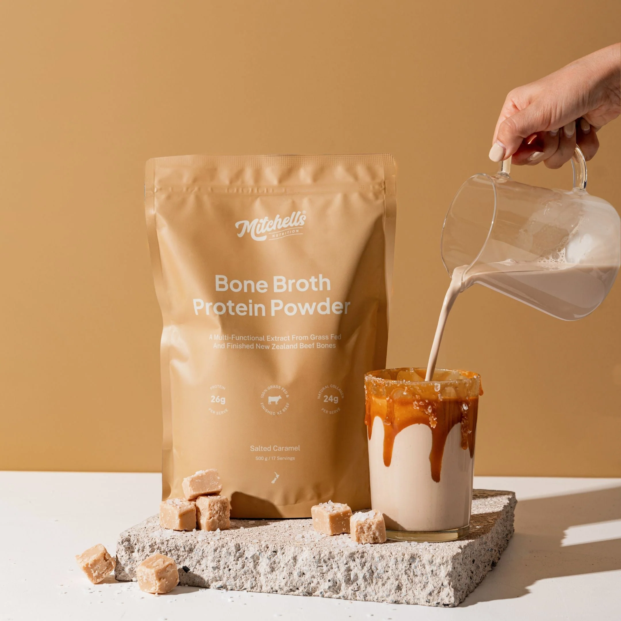 Mitchells Bone Broth Protein Powder 500g - Image 12