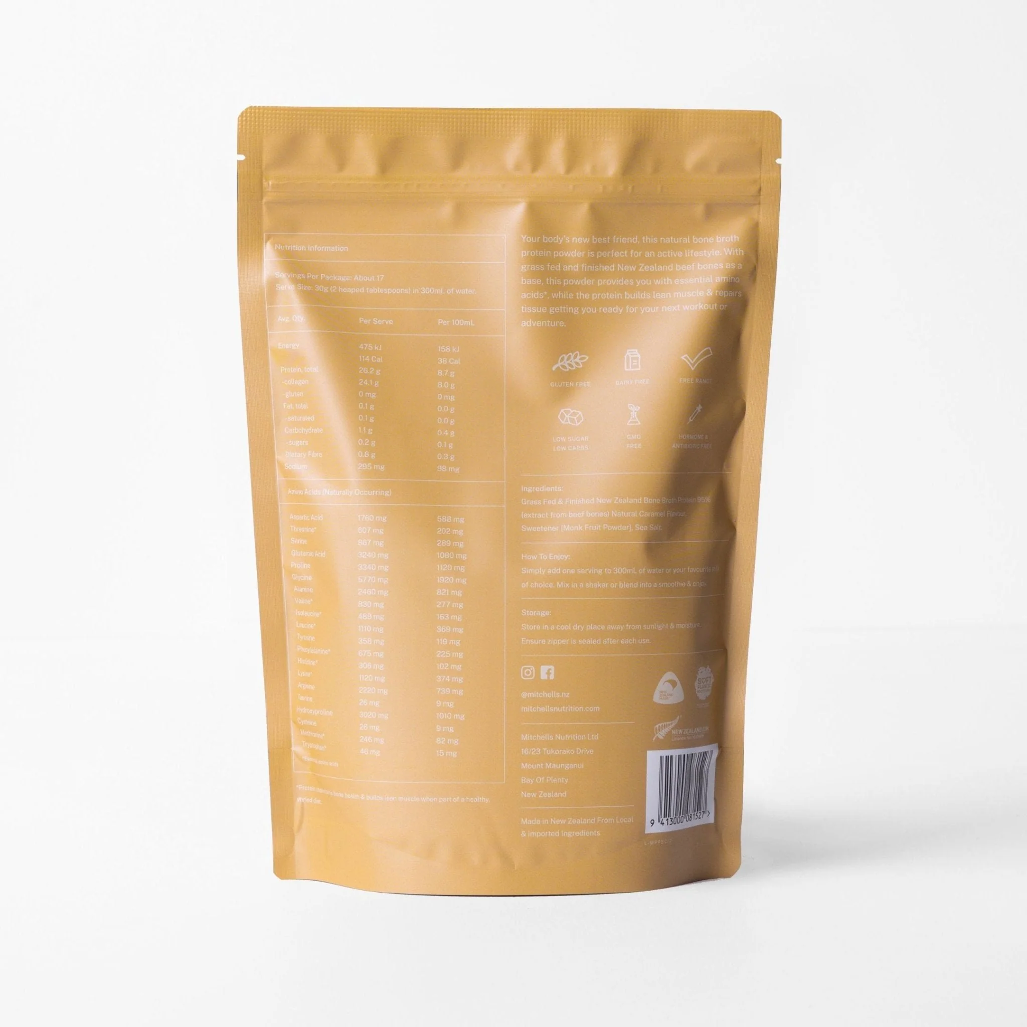 Mitchells Bone Broth Protein Powder 500g - Image 13