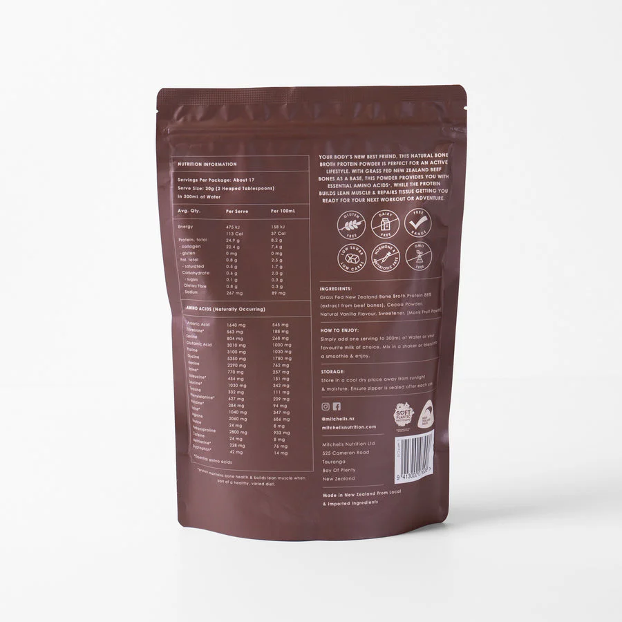 Mitchells Bone Broth Protein Powder 500g - Image 2