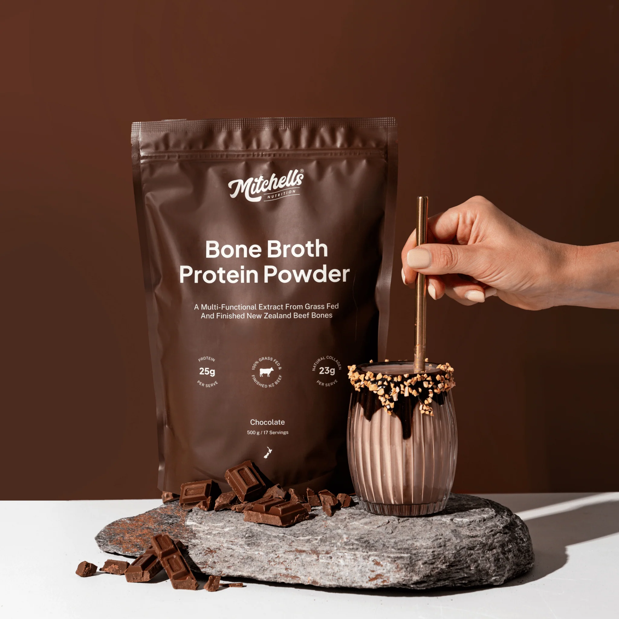 Mitchells Bone Broth Protein Powder 500g - Image 3