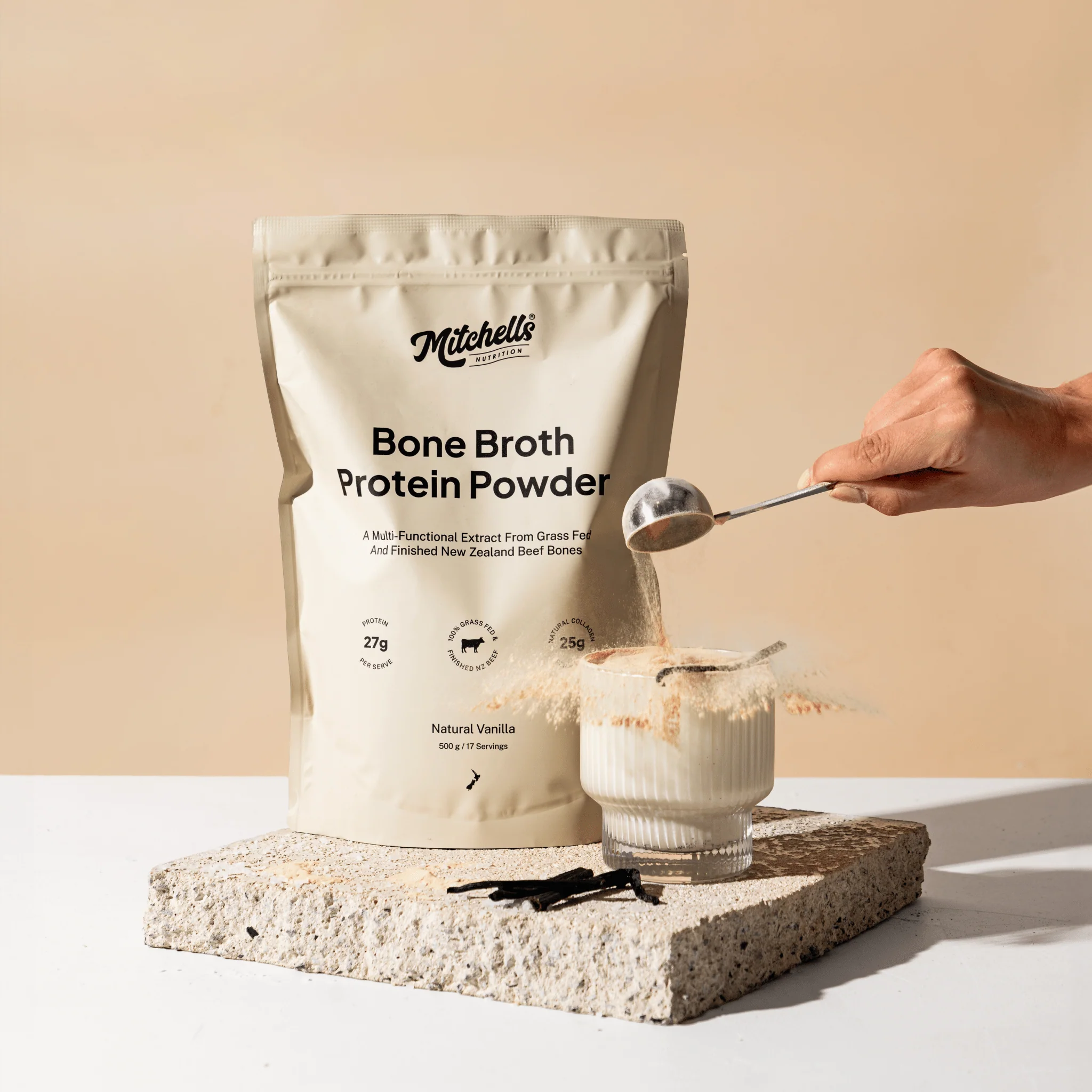 Mitchells Bone Broth Protein Powder 500g - Image 8