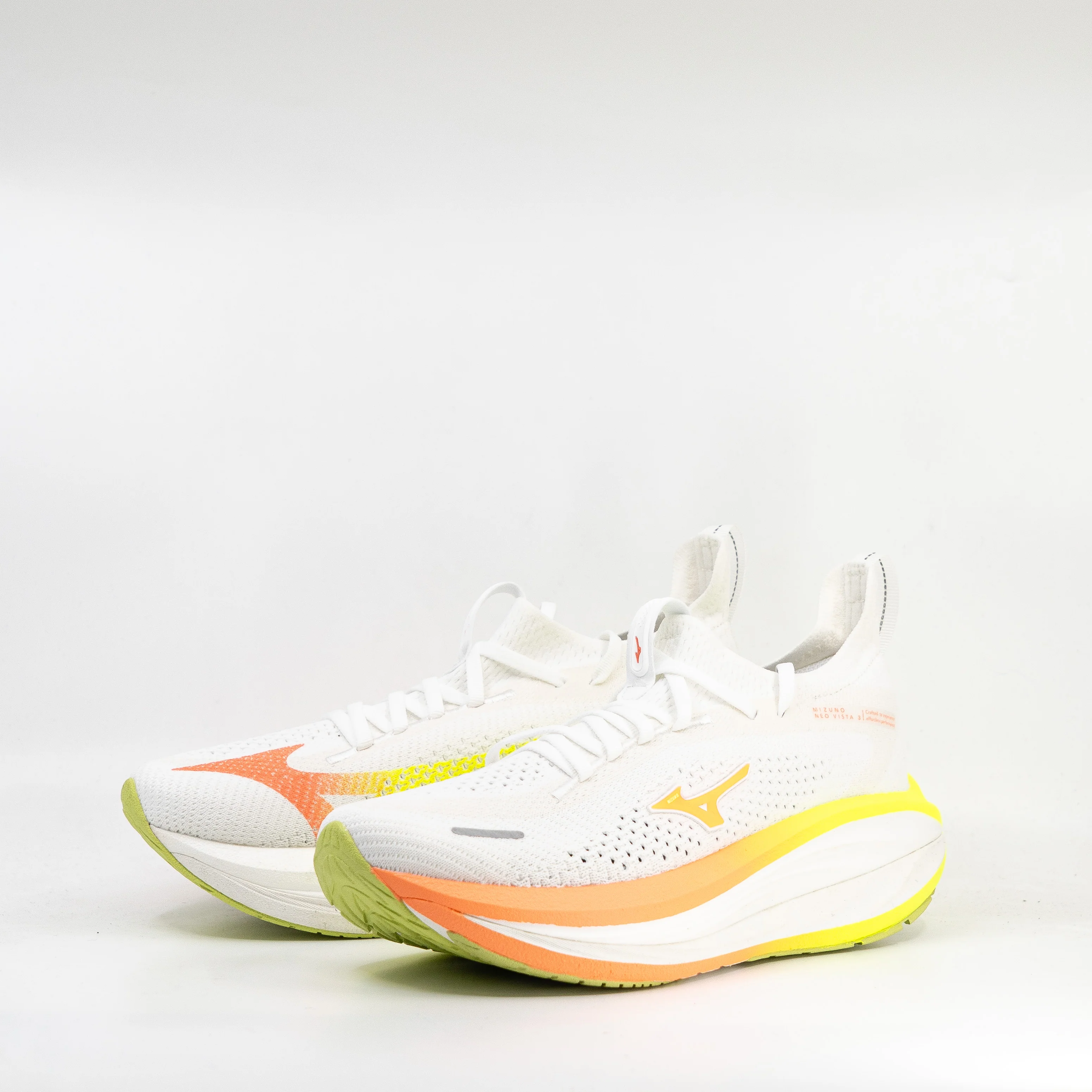 Mizuno Neo Vista 3 (B Standard) Womens White/Flamingo Coral/Lime Pulp