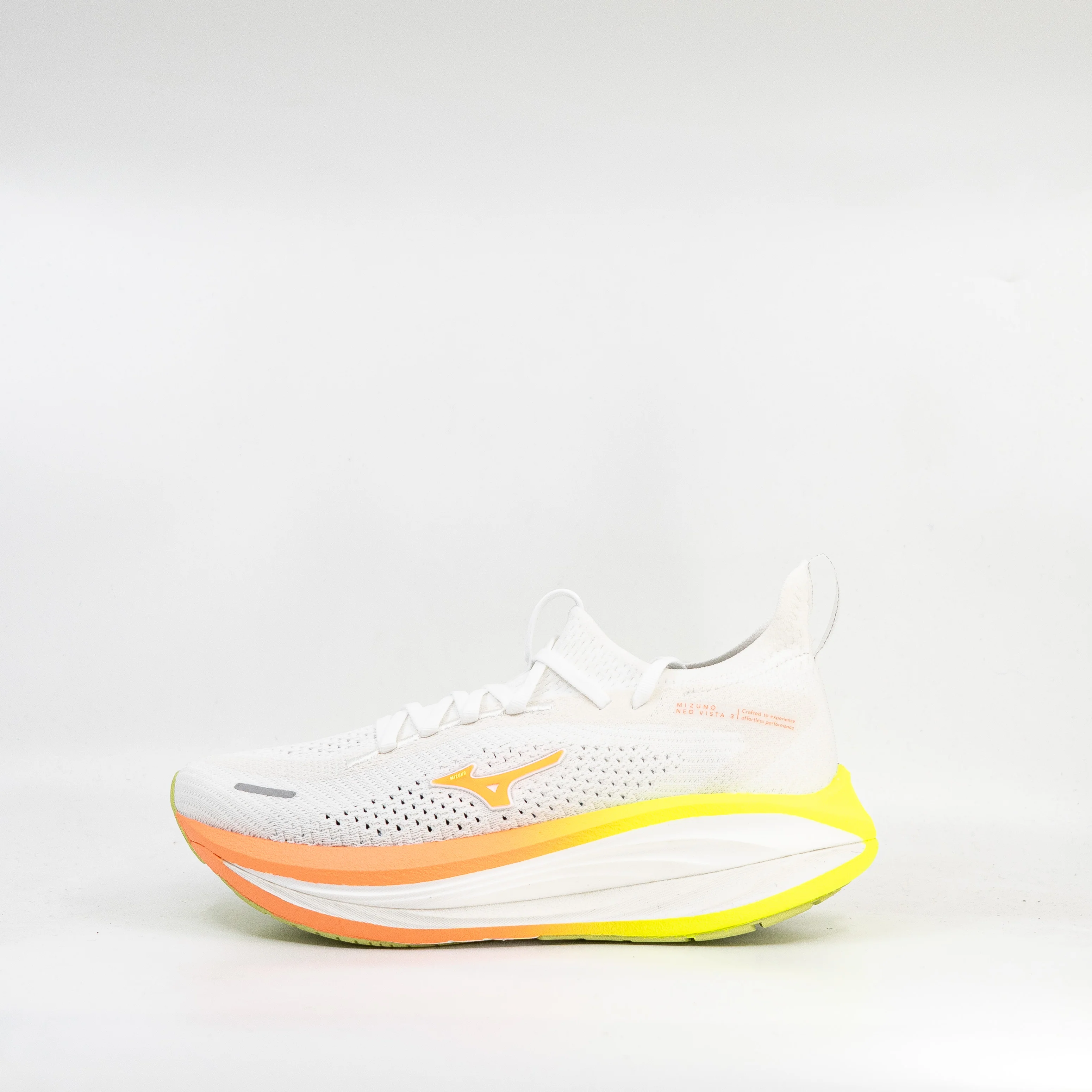 Mizuno Neo Vista 3 (B Standard) Womens White/Flamingo Coral/Lime Pulp - Image 2