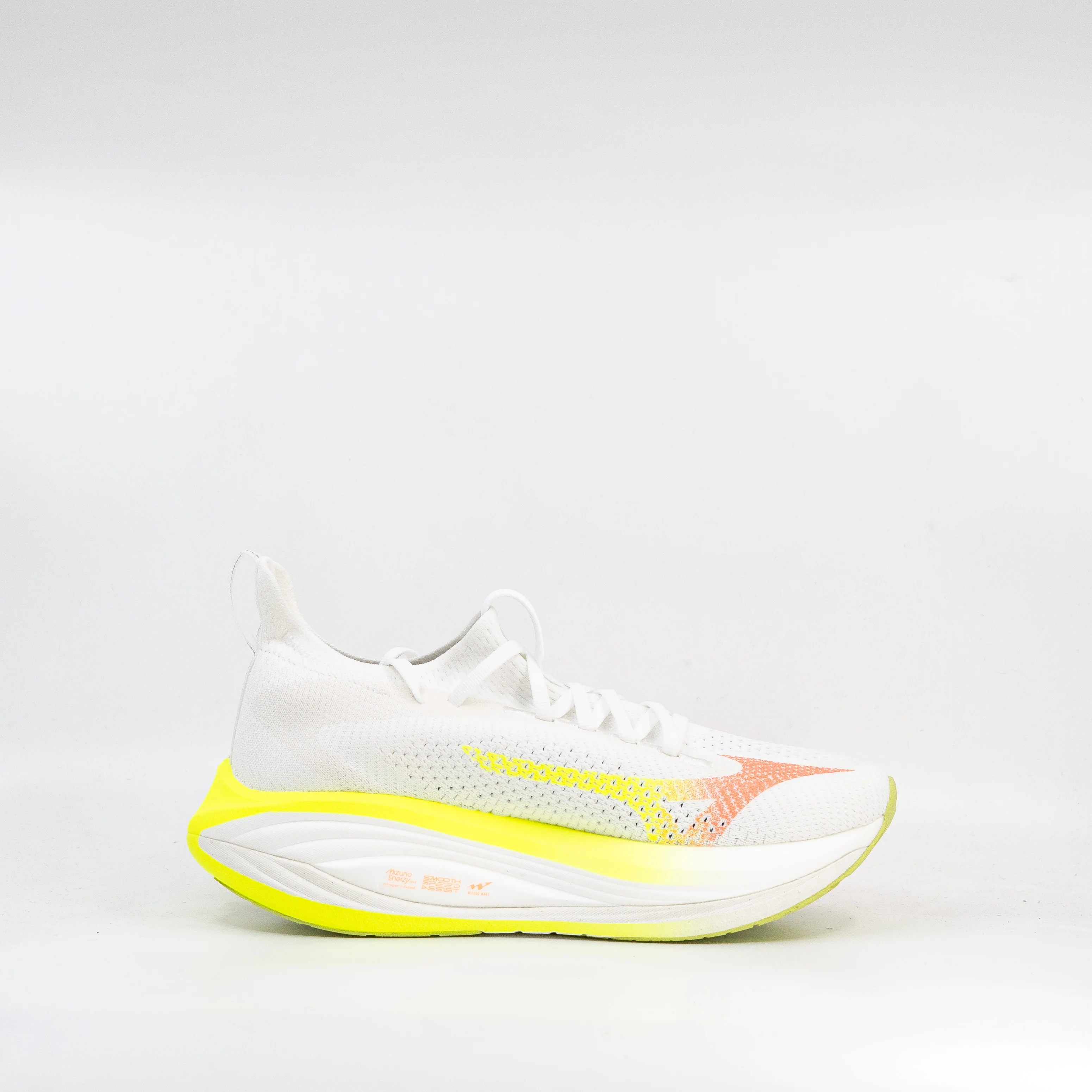 Mizuno Neo Vista 3 (B Standard) Womens White/Flamingo Coral/Lime Pulp - Image 3