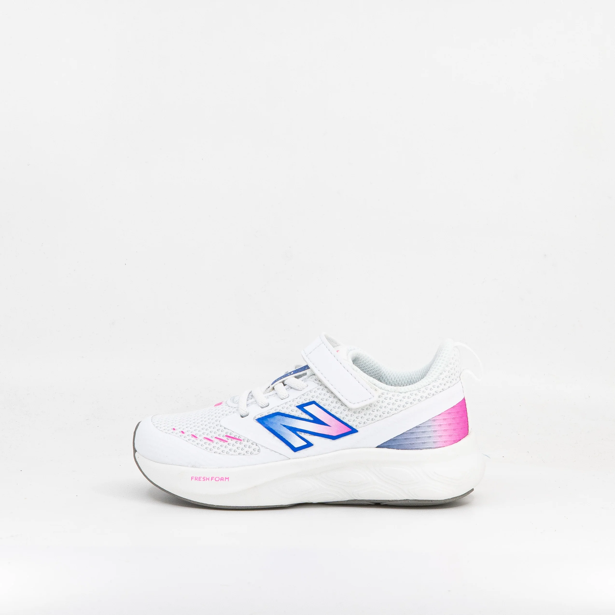 New Balance 625 Hook & Loop Kids White Pink Blue - Image 2