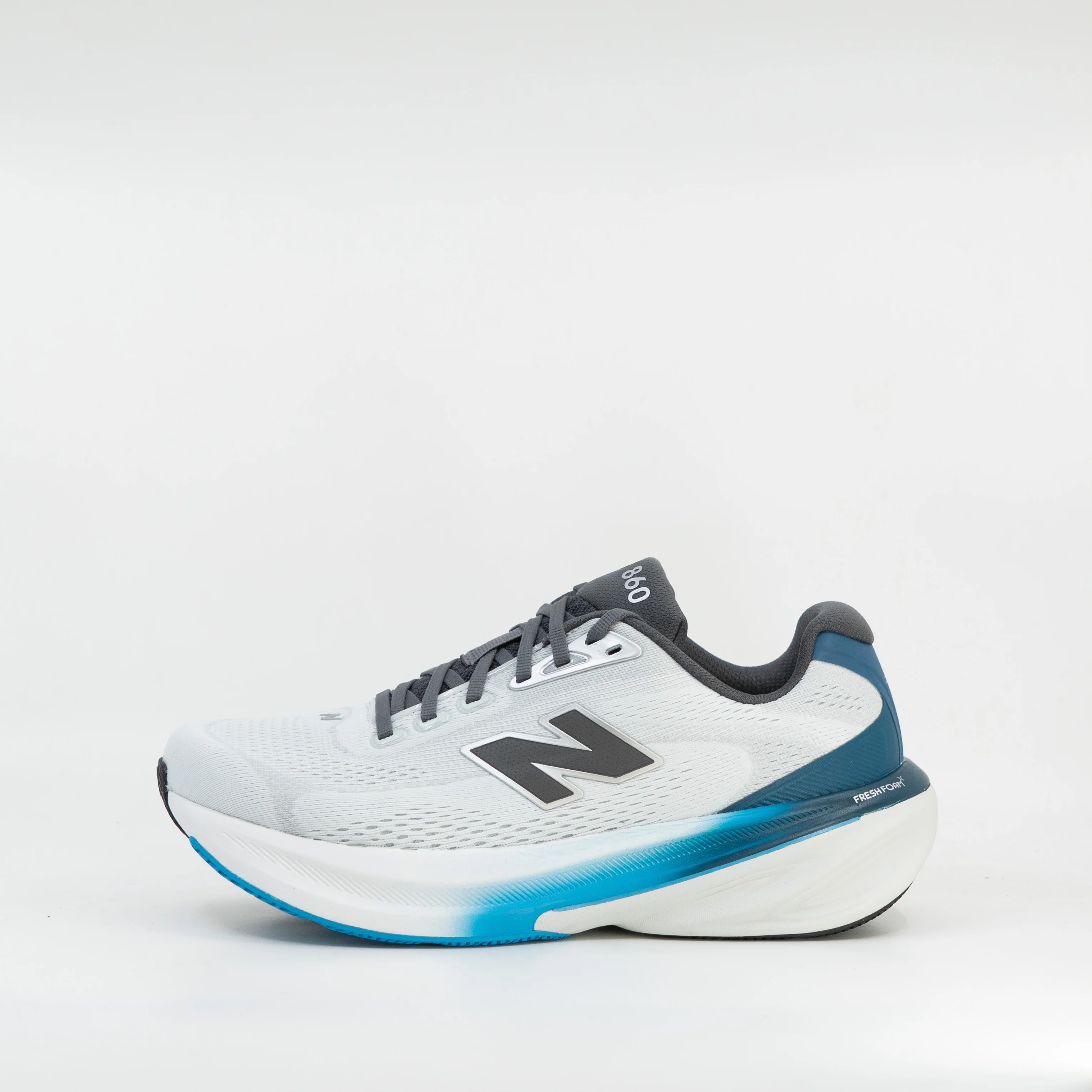 New Balance 860v15 (D Standard) Mens Grey/Blue - Image 2