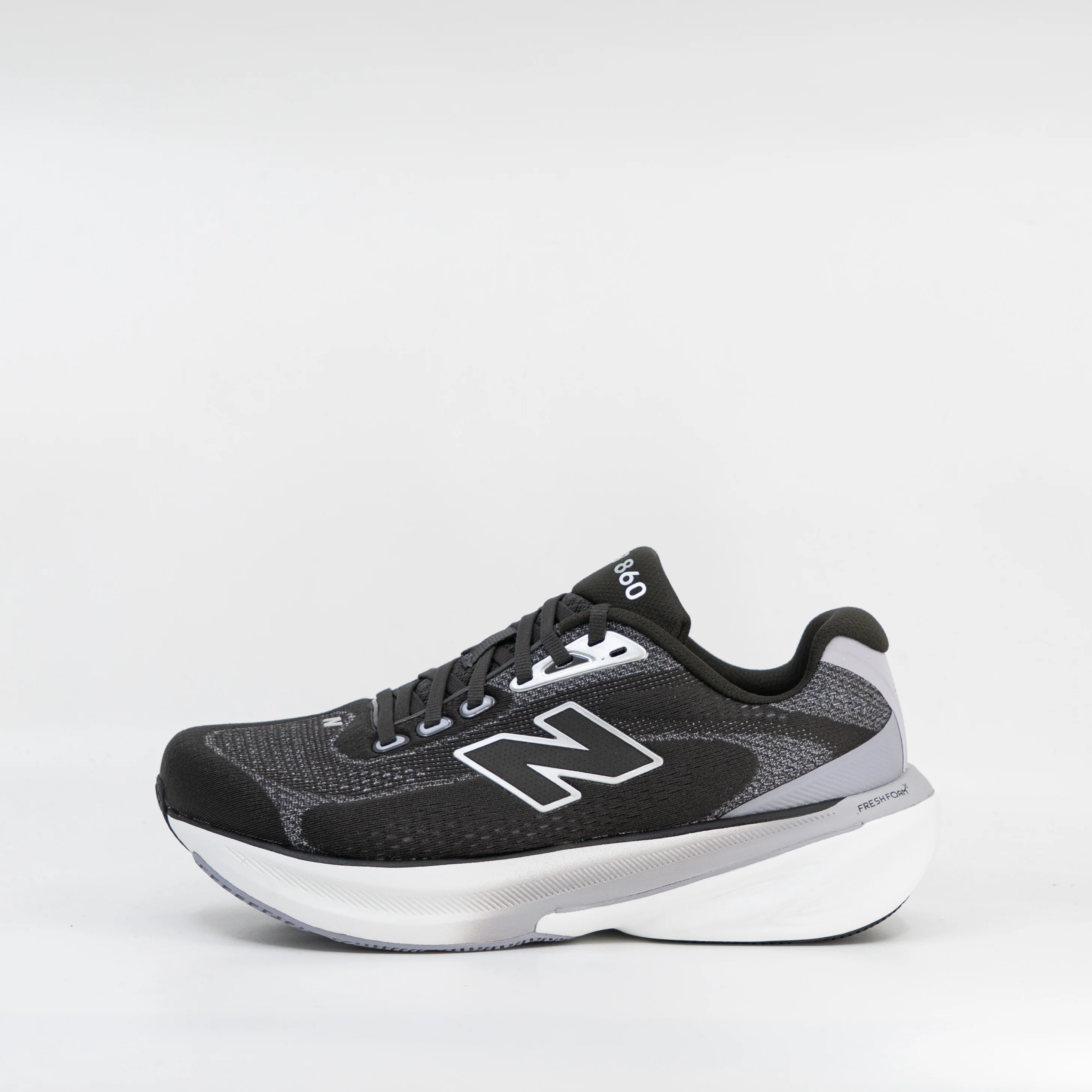 New Balance 860v15 (2E Extra Wide) Womens Black/White/Smoked Violet - Image 2