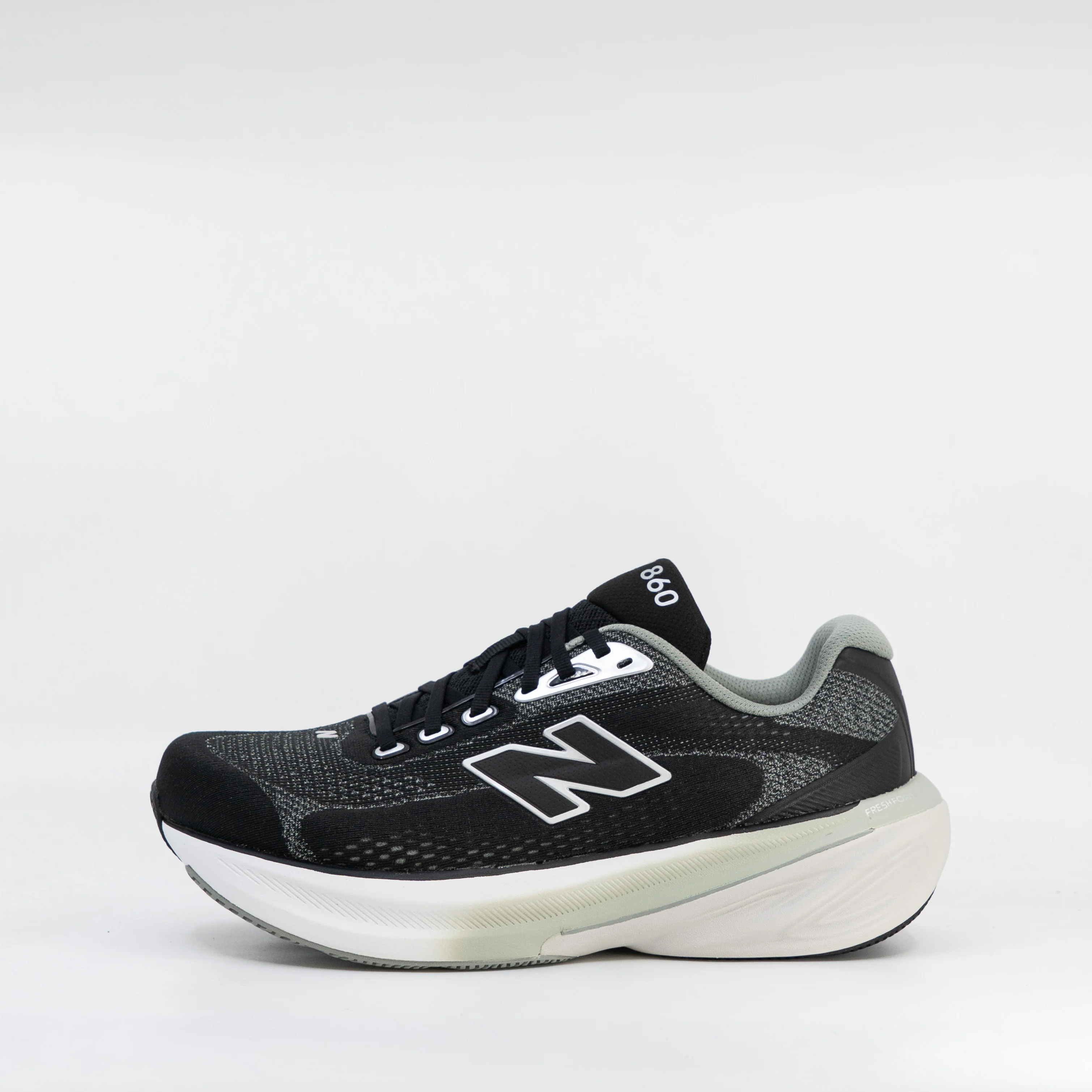 New Balance 860v15 (4E Extra Wide) Mens Black/White/Sage - Image 2