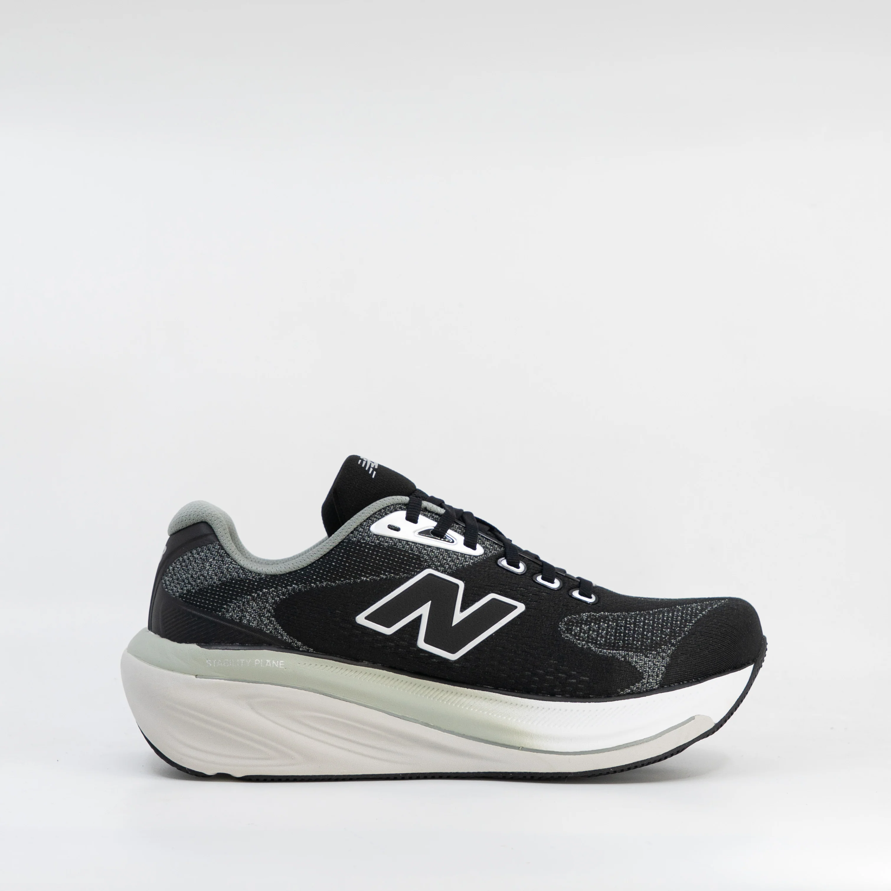New Balance 860v15 (4E Extra Wide) Mens Black/White/Sage - Image 3