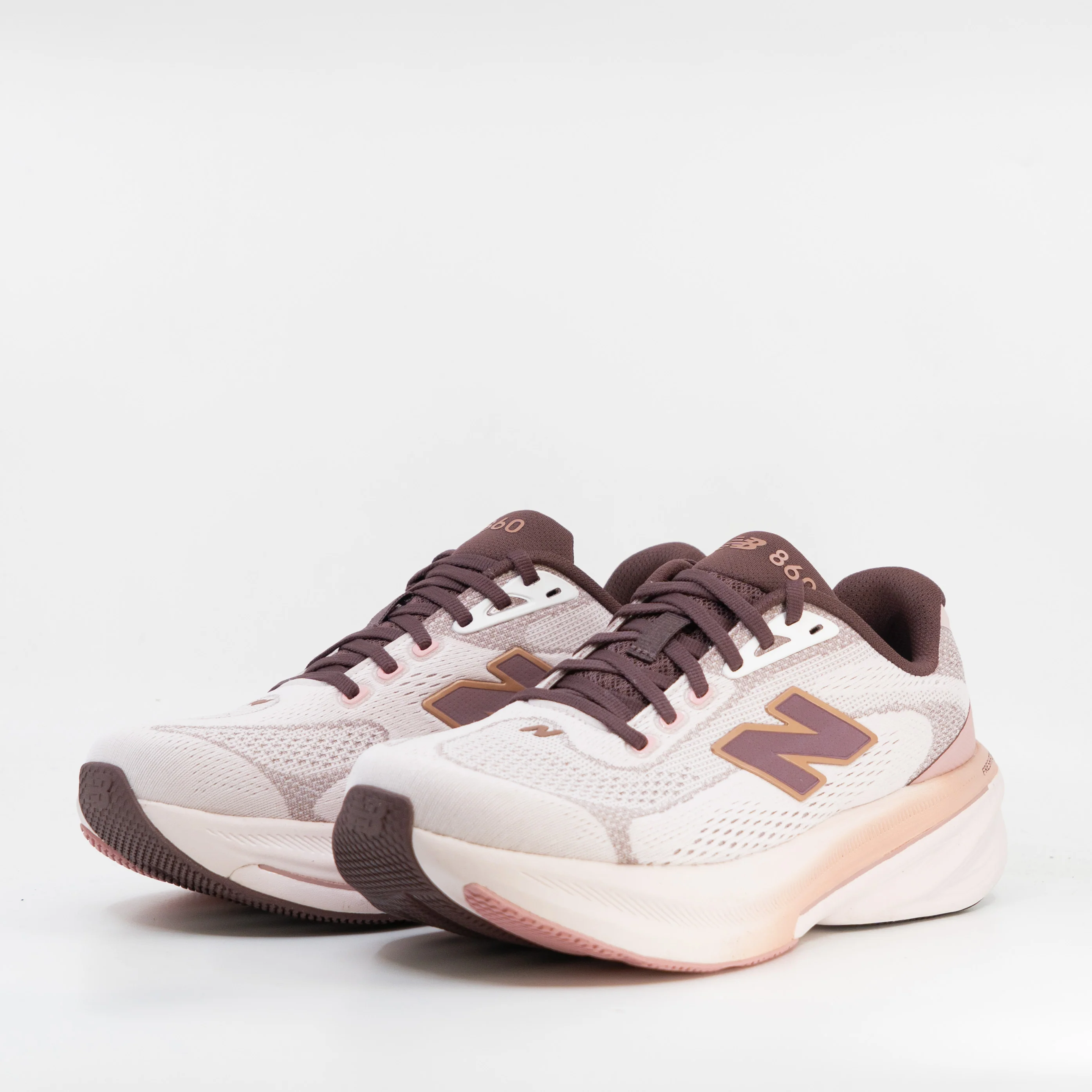 New Balance 860v15 (B Standard) Womens Pink/Cherry Leather