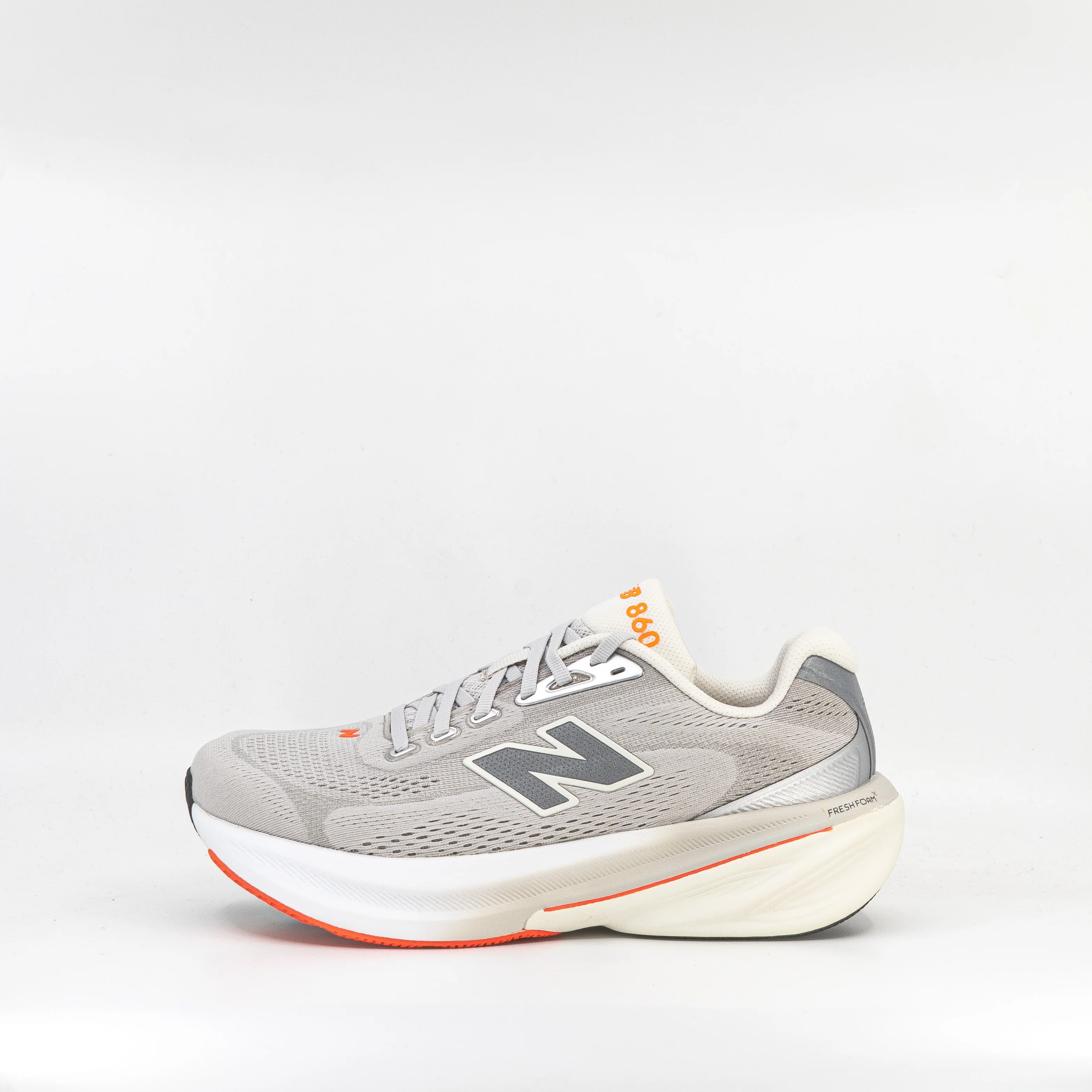 New Balance 860v15 (D Standard) Mens Grey/Orange - Image 2