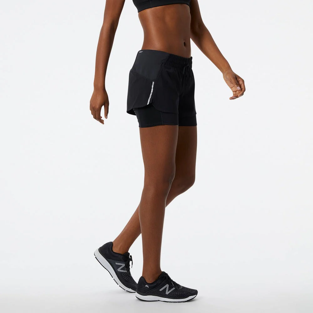 New Balance Impact Run 2 in 1  Womens  Short - Image 3