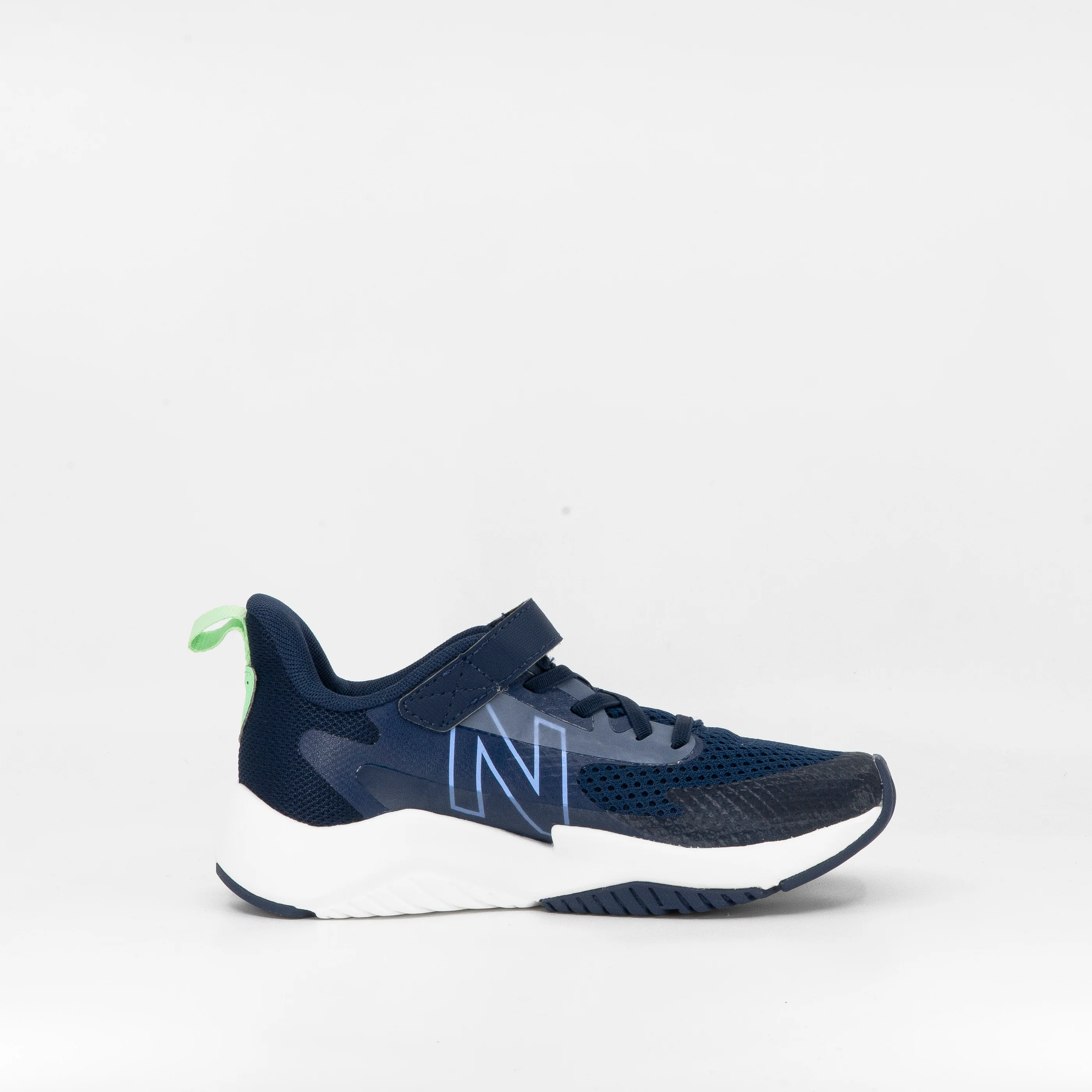 New Balance Rave Run v2 (Kids) Navy Electric Sky Sweetgrass - Image 3