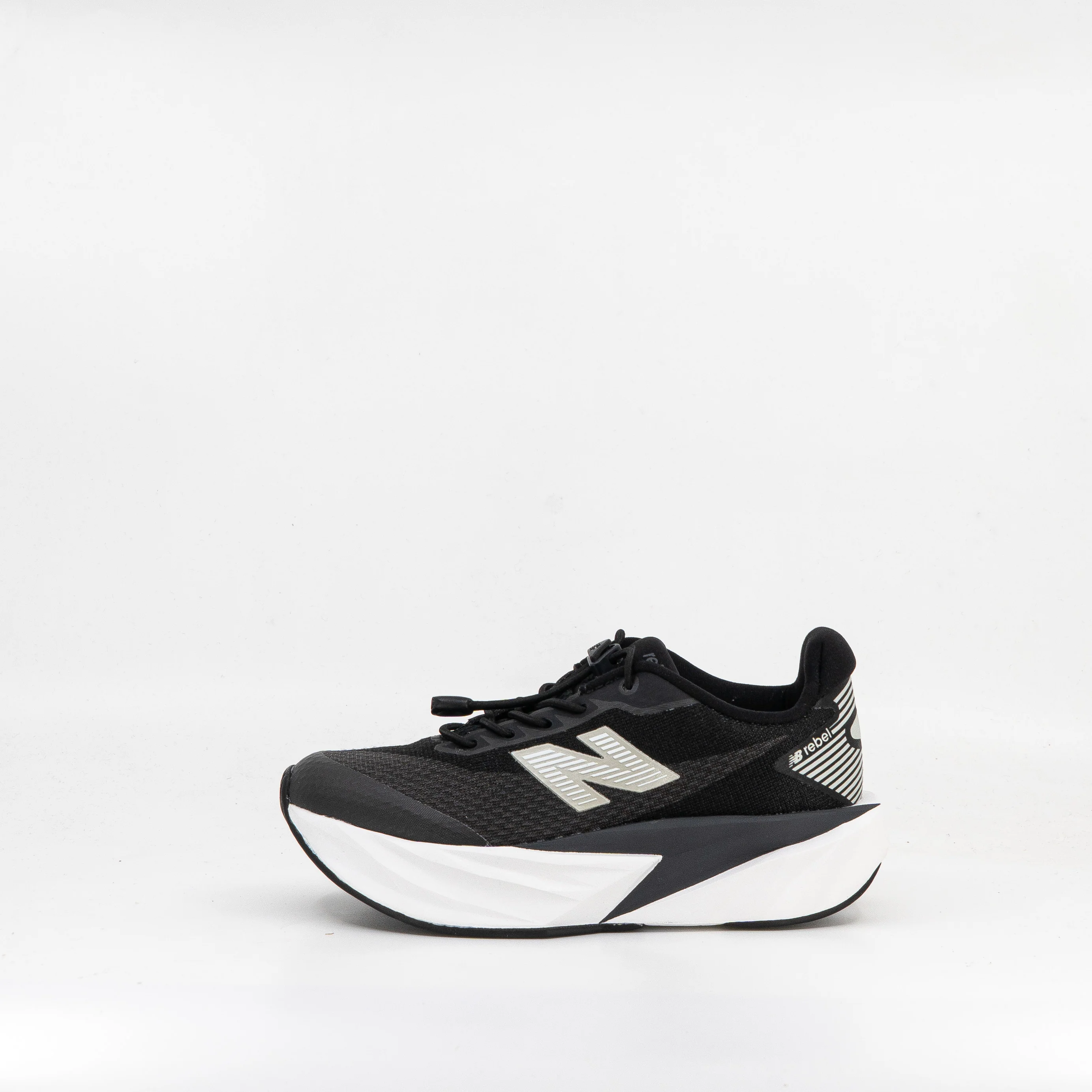 New Balance Rebel Bungee Lace Kids Black - Image 2