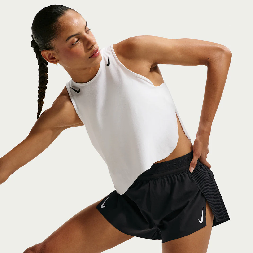 Nike AeroSwift Womens Mid-Rise 3"  Running Shorts - Black - Image 4