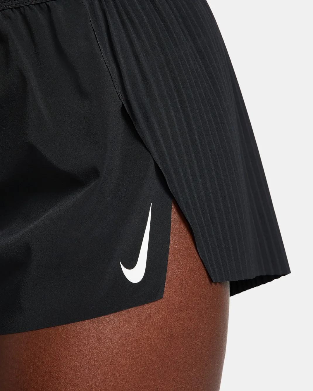 Nike AeroSwift Womens Mid-Rise 3"  Running Shorts - Black - Image 6