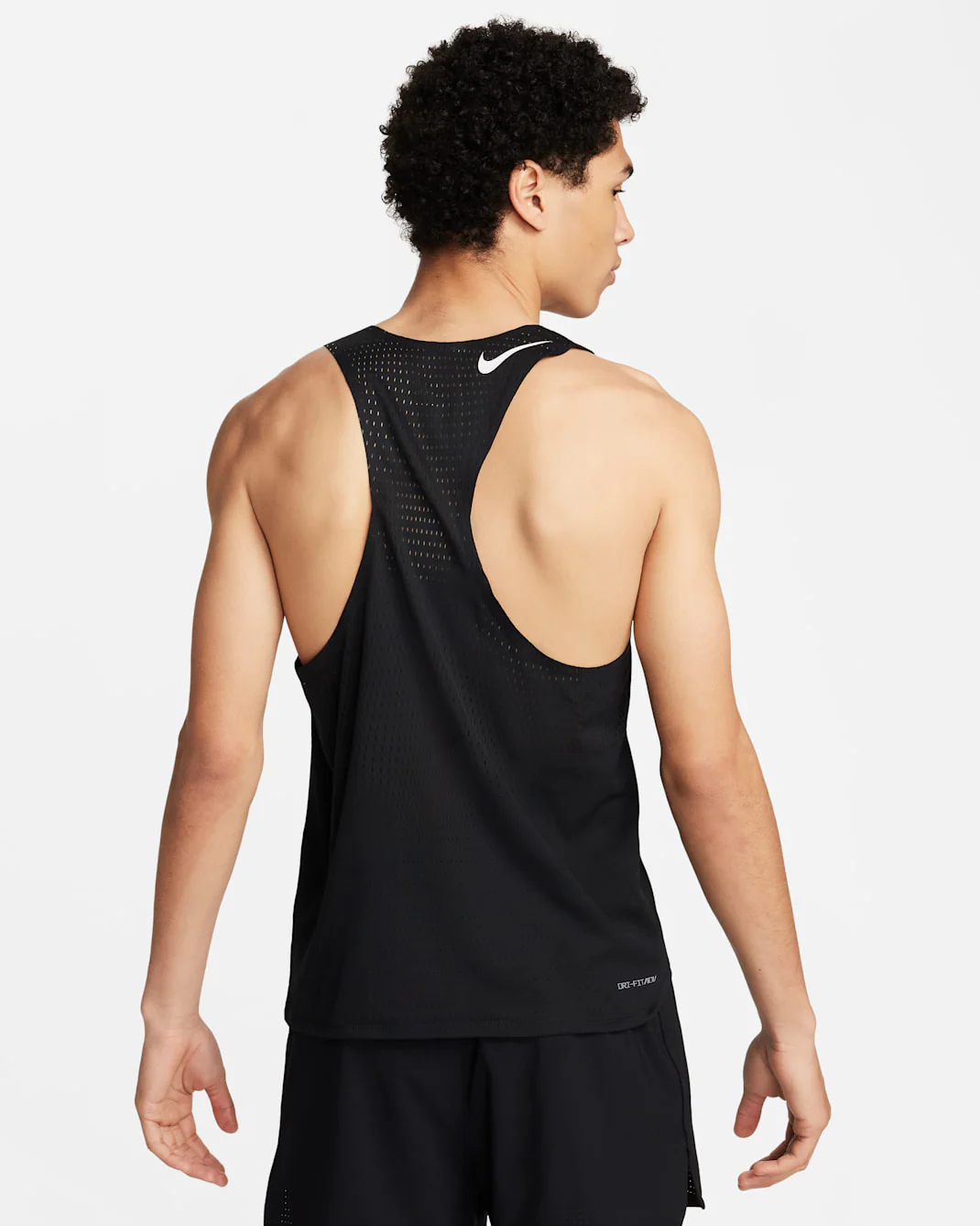 Nike Dri-Fit ADV Aeroswift Singlet Mens Black - Image 2