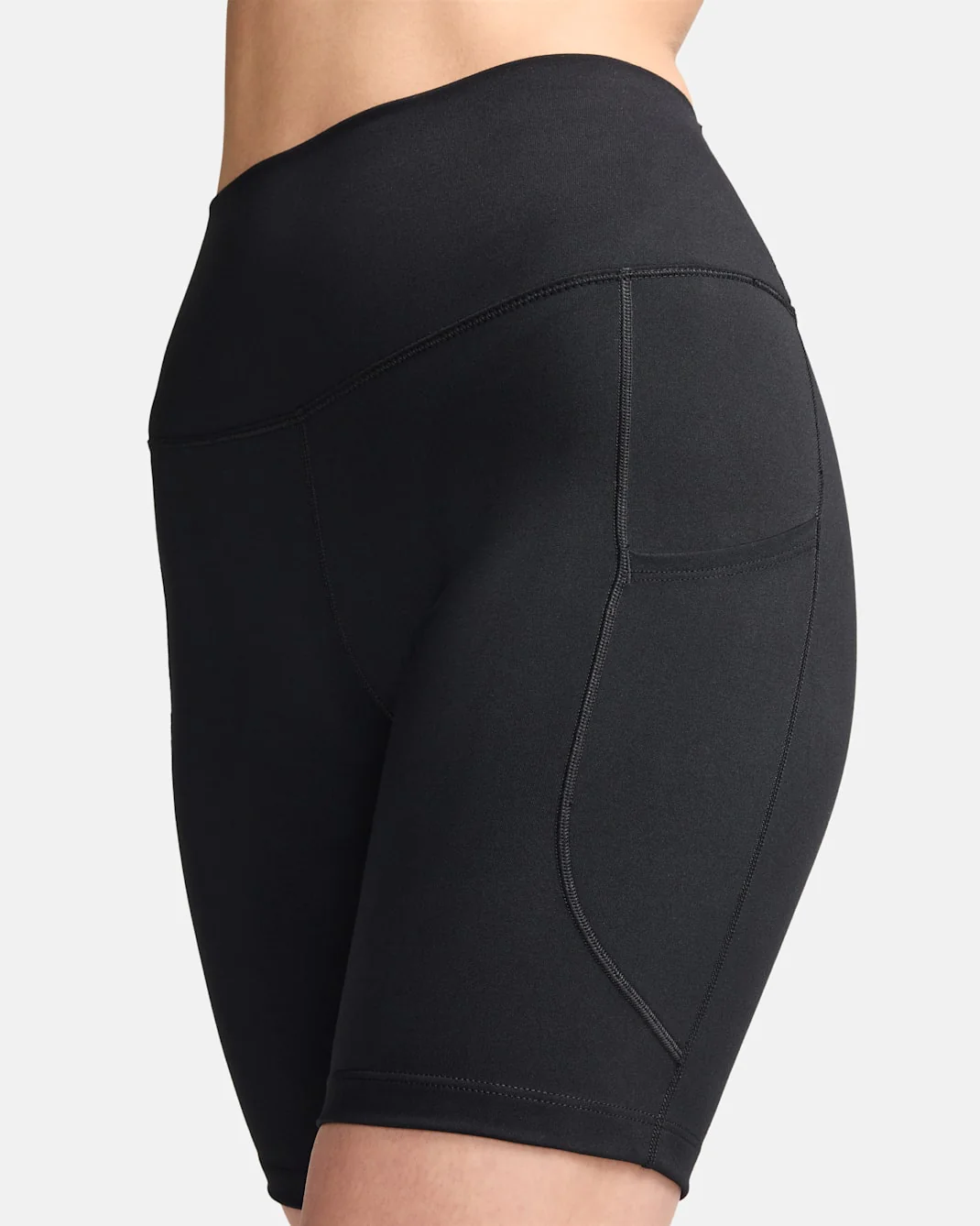Nike Dri-Fit One 8inch Pocket Short Womens - Black - Image 3