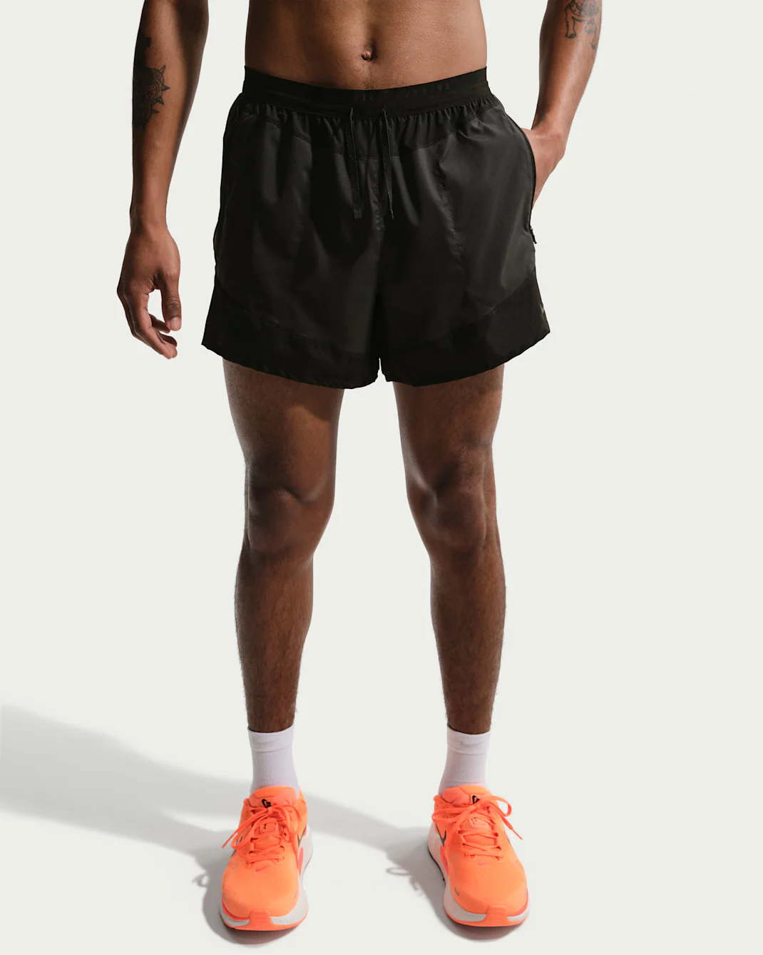 Nike DriFit Stride Plus 5" Brief Lined Shorts Mens Black