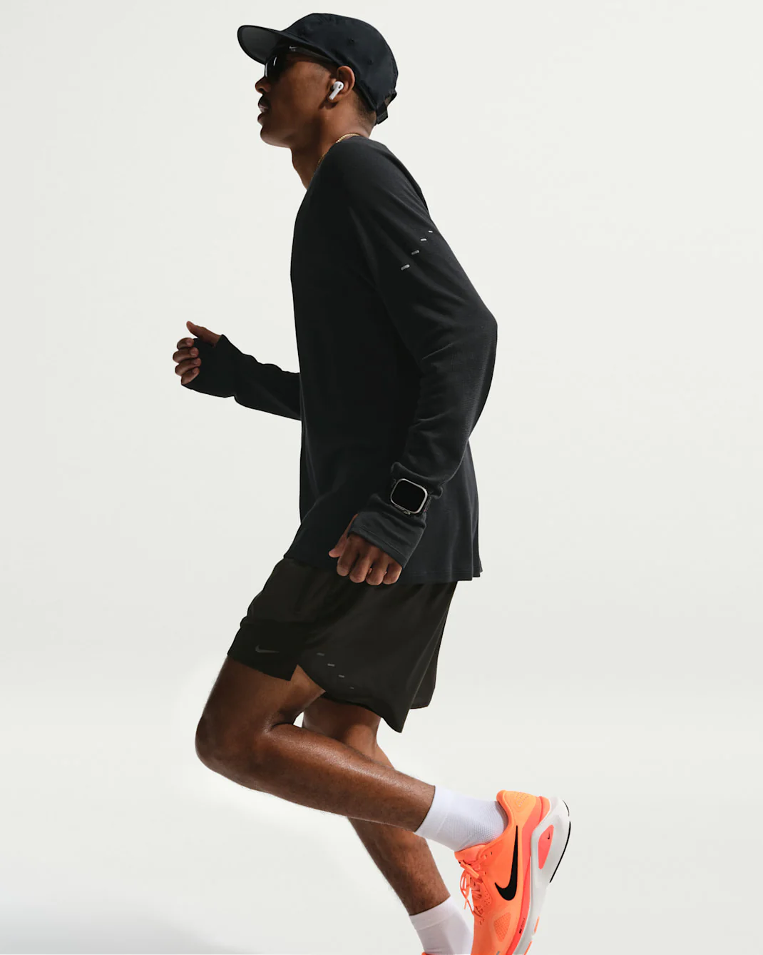 Nike DriFit Stride Plus 5" Brief Lined Shorts Mens Black - Image 3