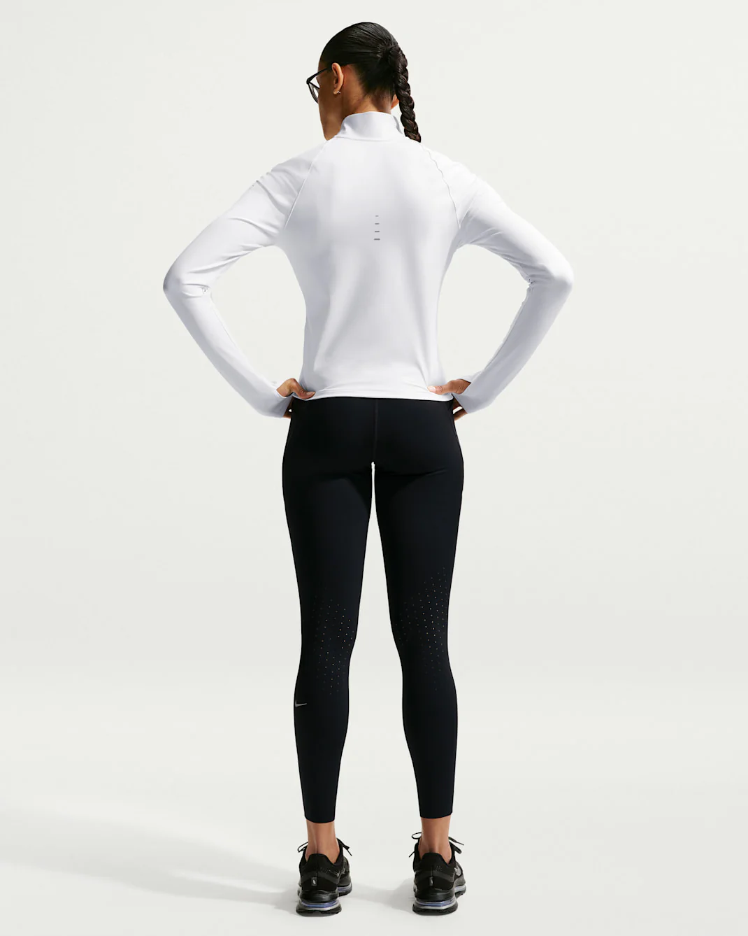 Nike Swift High Waisted 7/8 Run Tight w Pockets Womens Black - Image 4