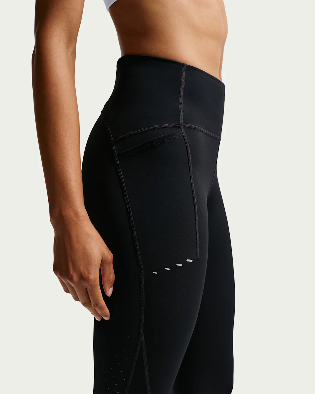 Nike Swift High Waisted 7/8 Run Tight w Pockets Womens Black - Image 5