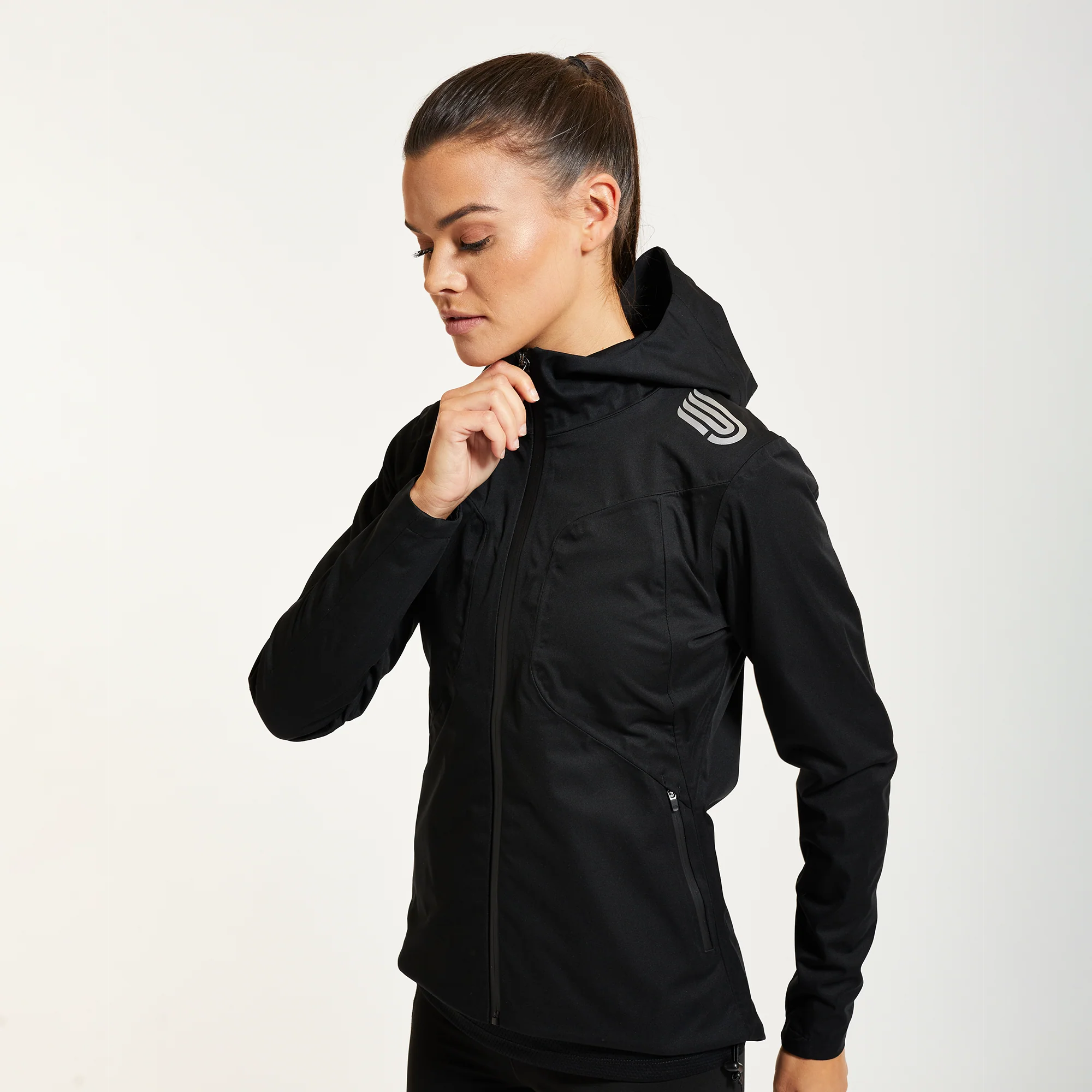 Pressio Ecotect 3L Waterproof Run Jacket Womens - Image 2