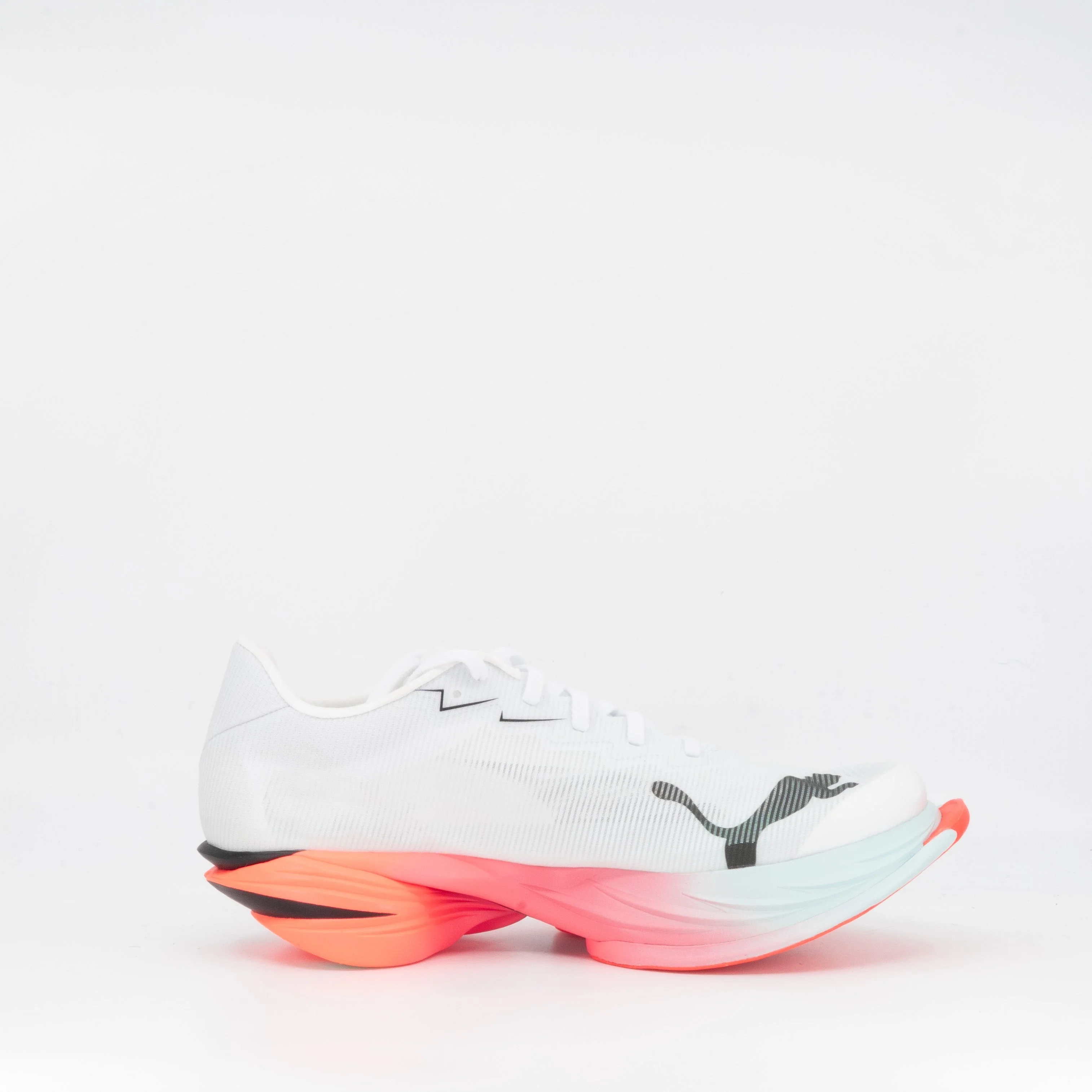Puma Fast-R Nitro Elite 3 (B Standard) Womens White/Glowing Red/Mint - Image 3