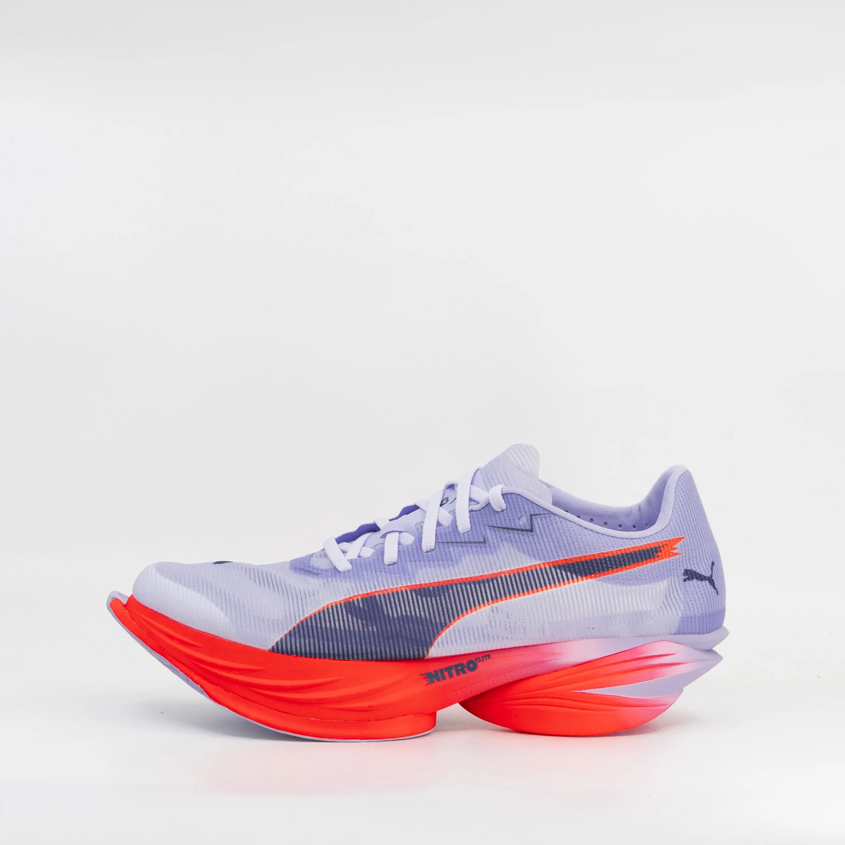 Puma Fast-R Nitro Elite 3 (D Standard) Mens Light Lavender/Ultra Red - Image 2