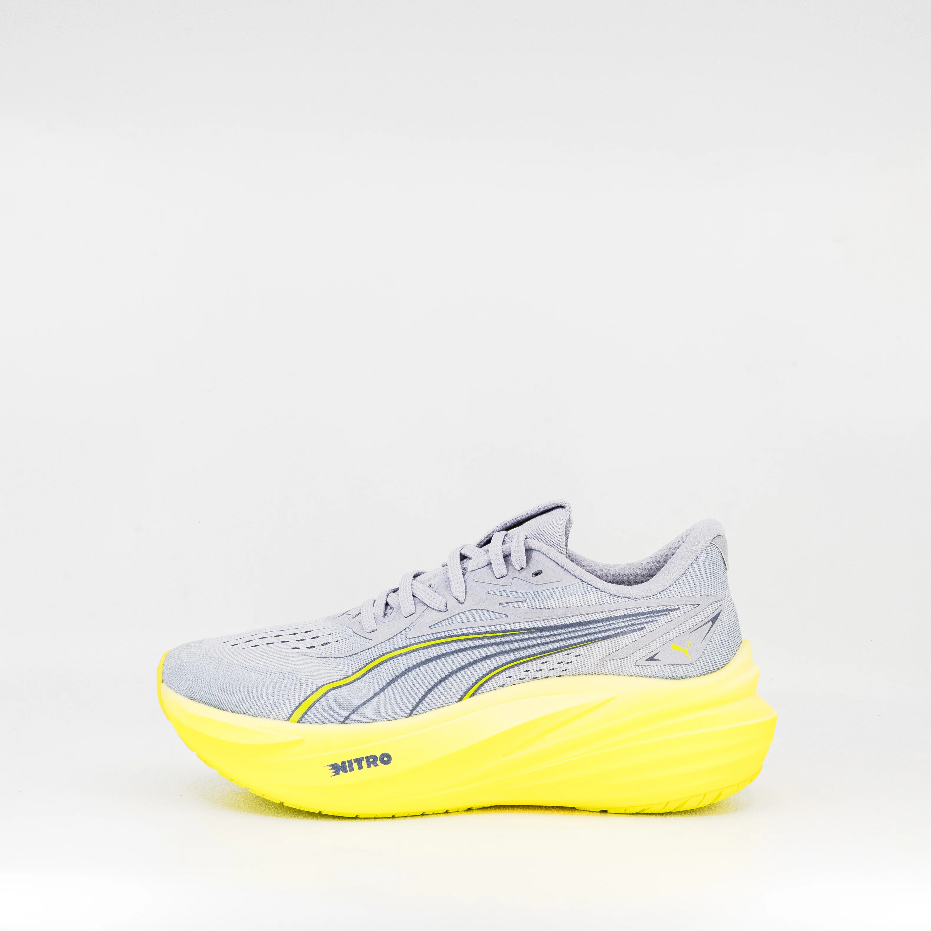 Puma MagMax Nitro 2 (D Standard) Mens Vibrant Silver-Lux Lime - Image 2