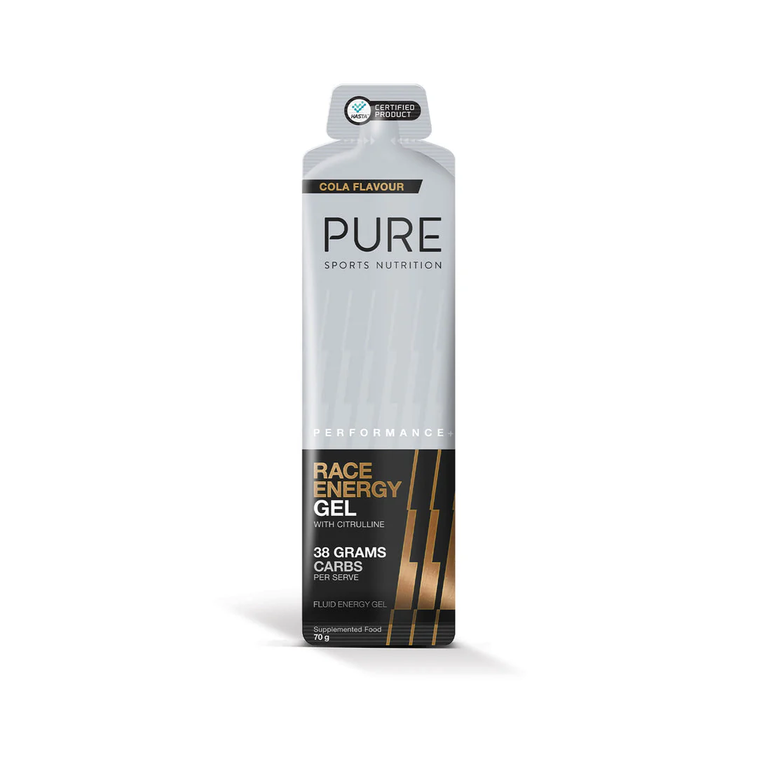 PURE Performance + Race Energy Gel - Lemon - Box of 16