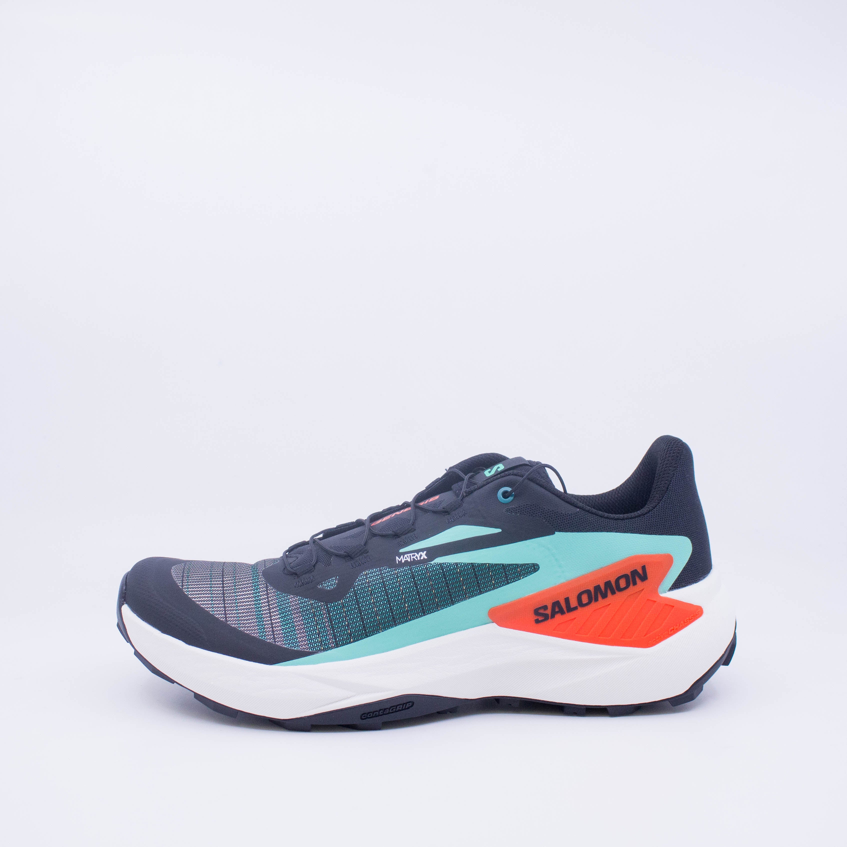 Salomon Genesis (B Standard) Womens Bay/Electric Green/Cherry Tomato - Image 3
