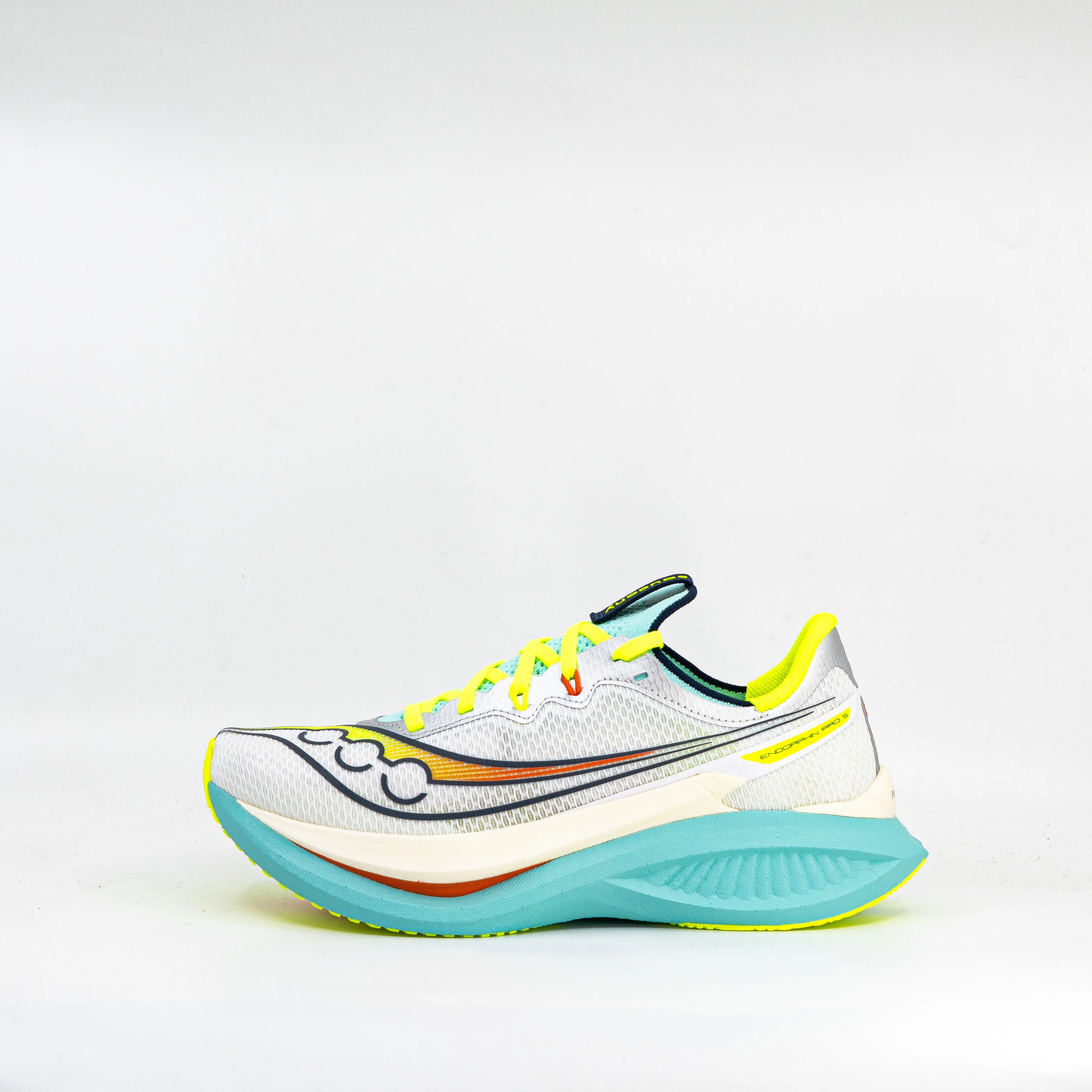 Saucony Endorphin Pro 5 (B Standard) Womens White/Splash - Image 2