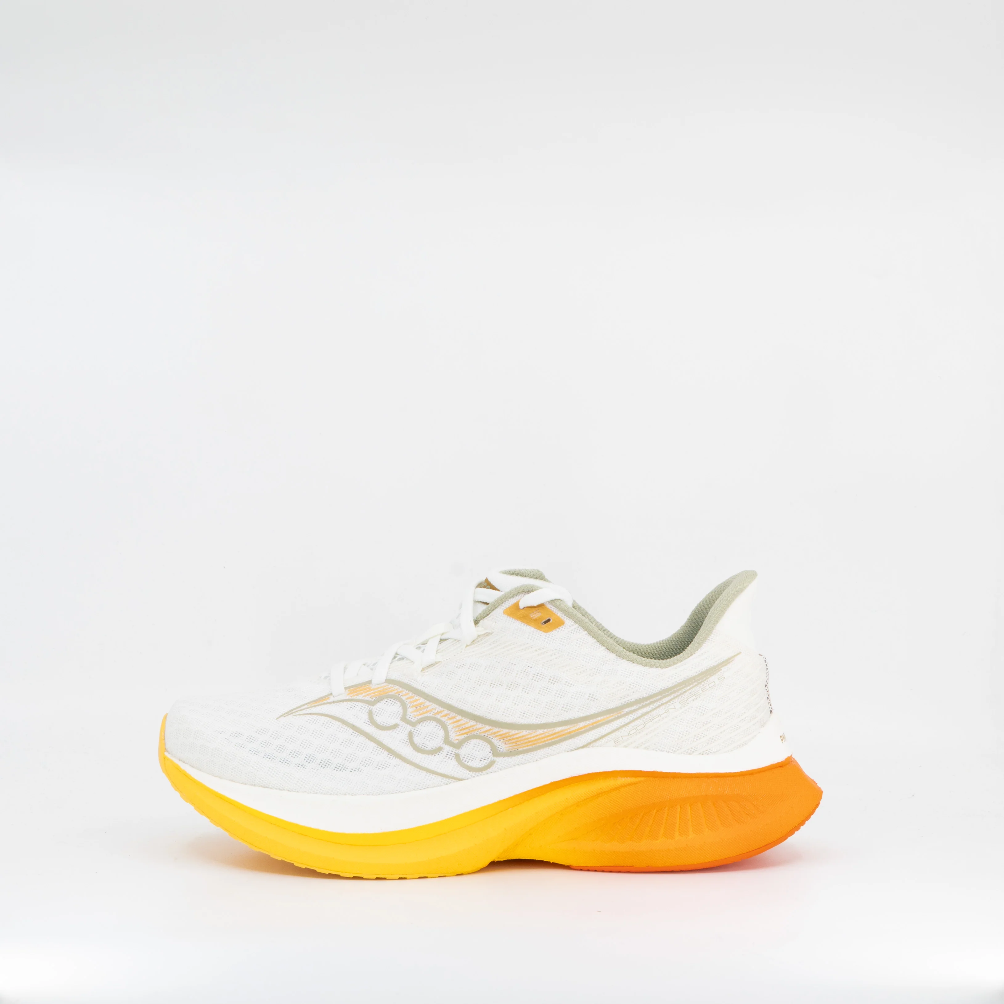Saucony Endorphin Speed 5 (2E Wide) Mens Ivory/Fire - Image 2