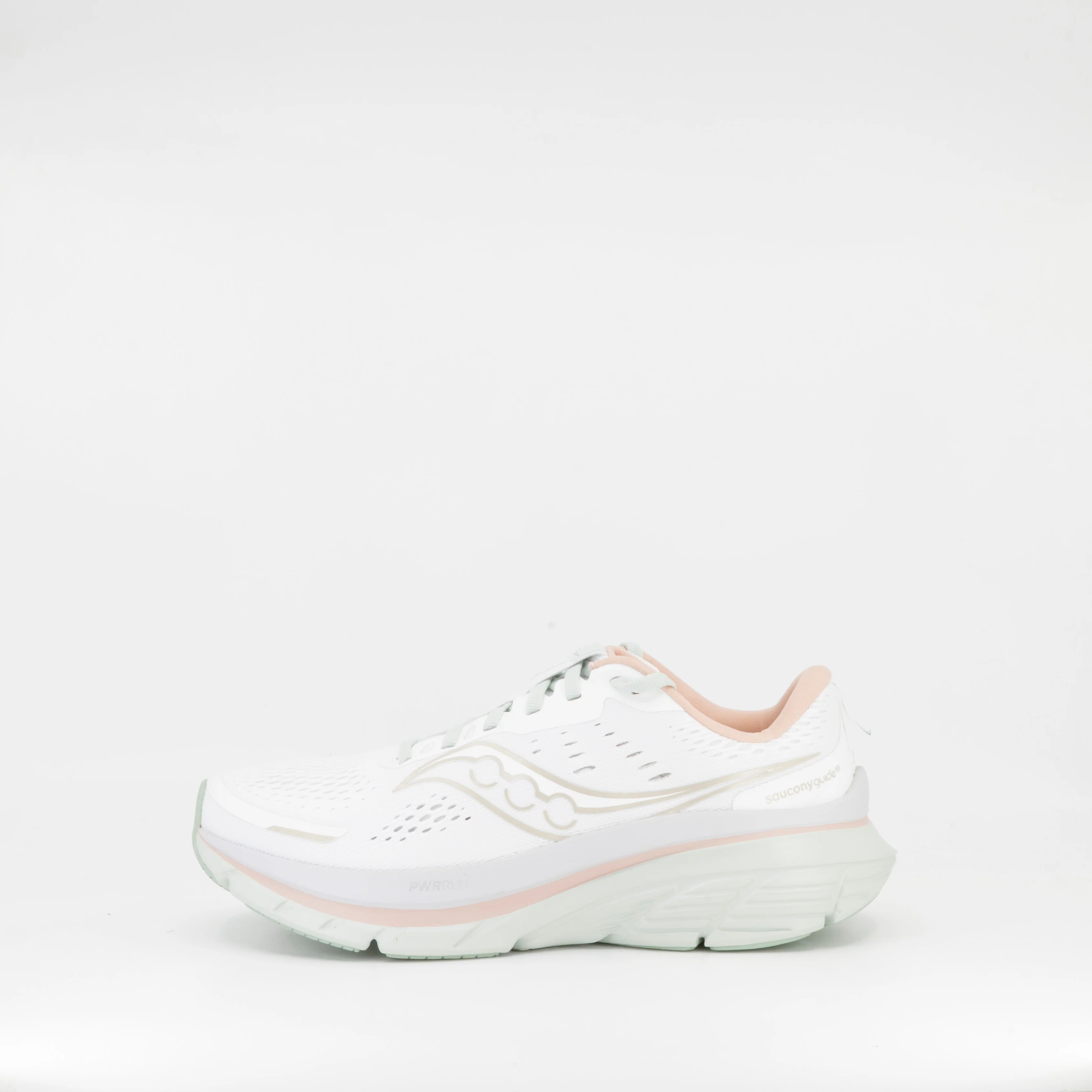 Saucony Guide 18 (B Standard) Womens White/Mist - Image 2