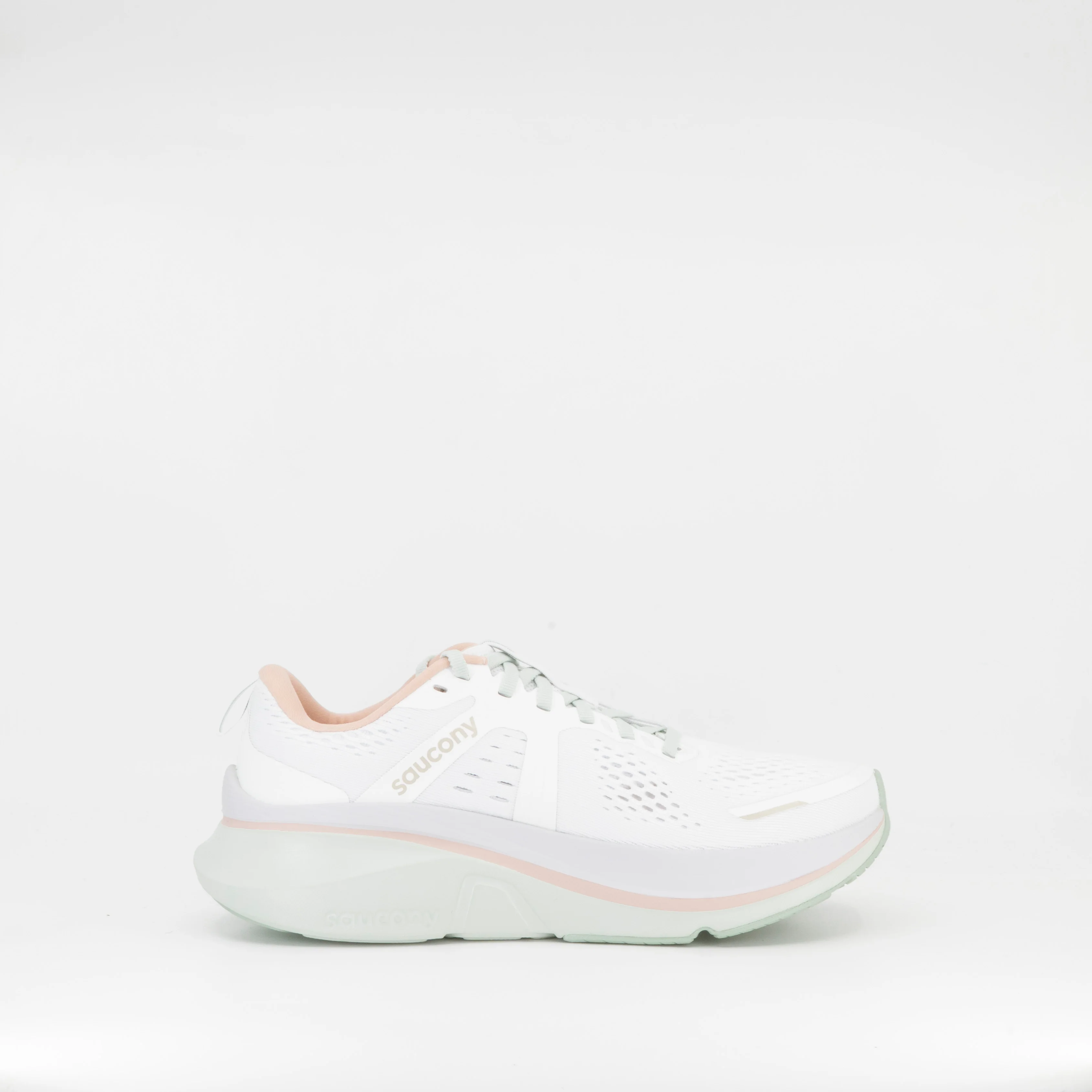 Saucony Guide 18 (B Standard) Womens White/Mist - Image 3