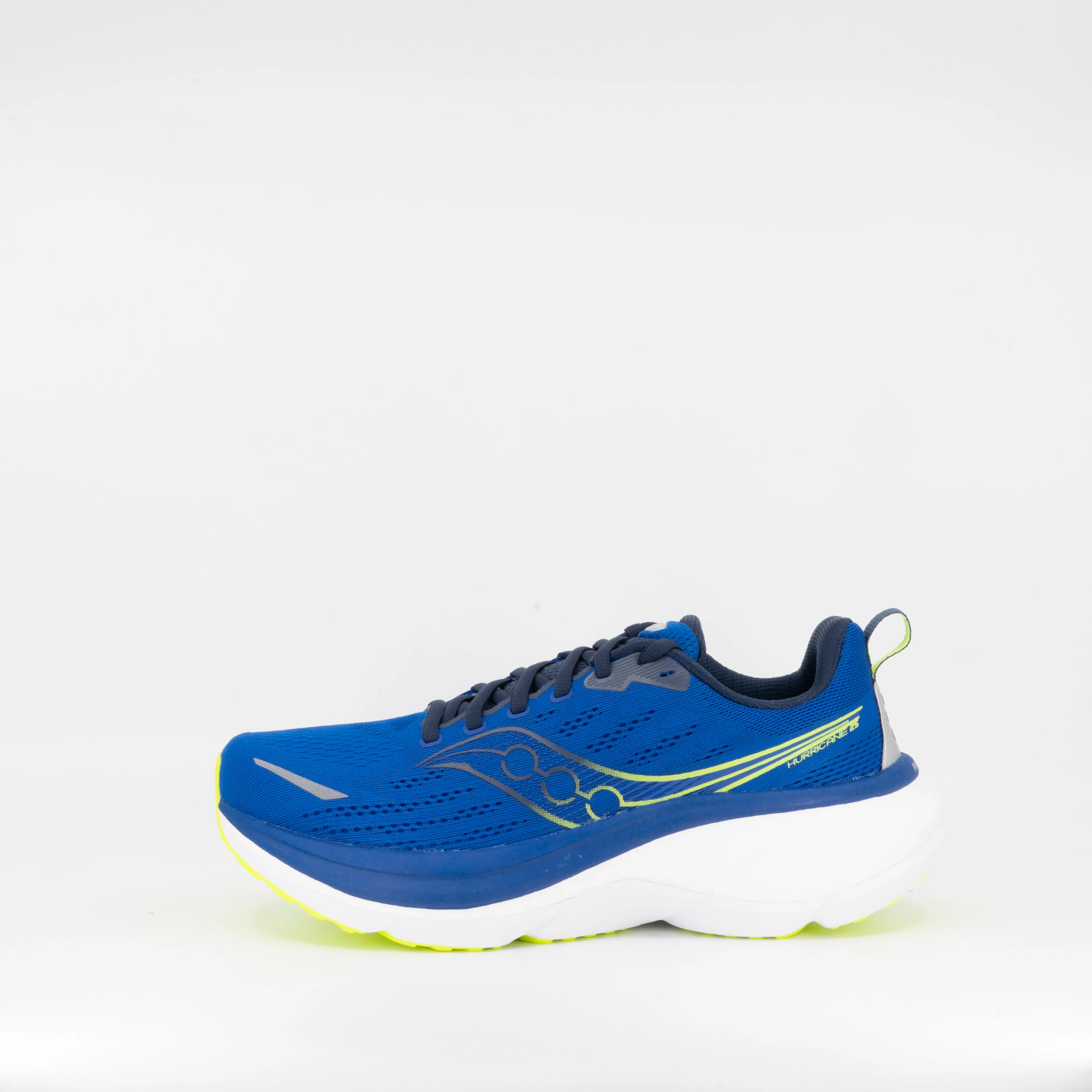 Saucony Hurricane 25 (D Standard) Mens Lapis/Citron - Image 2