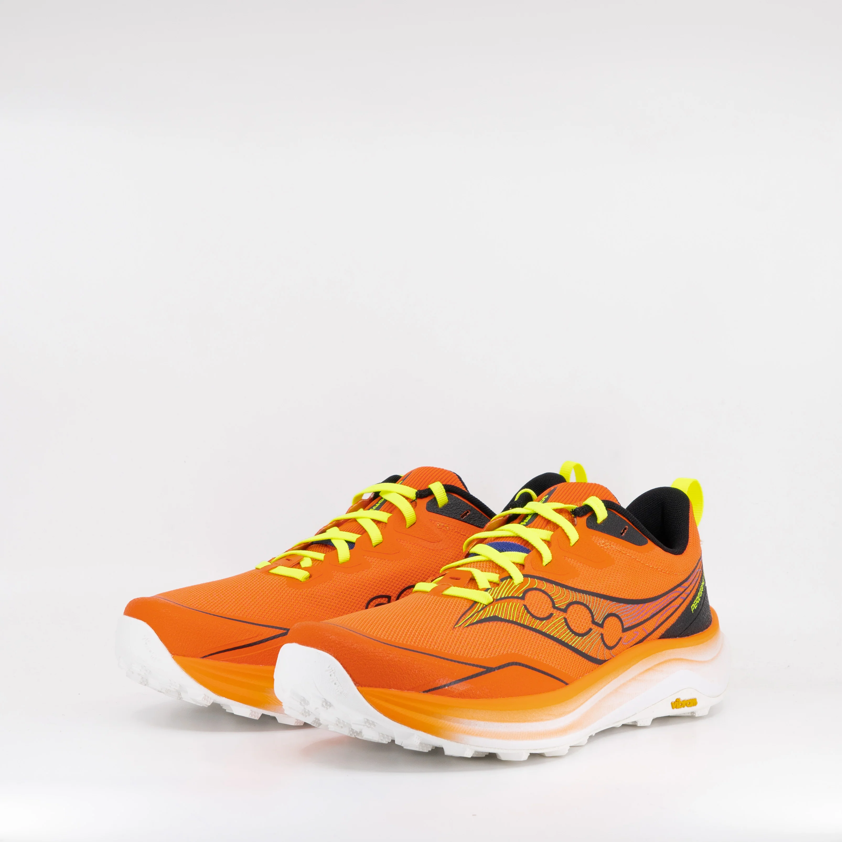 Saucony Peregrine 16 (D Standard) Mens Fire/Black