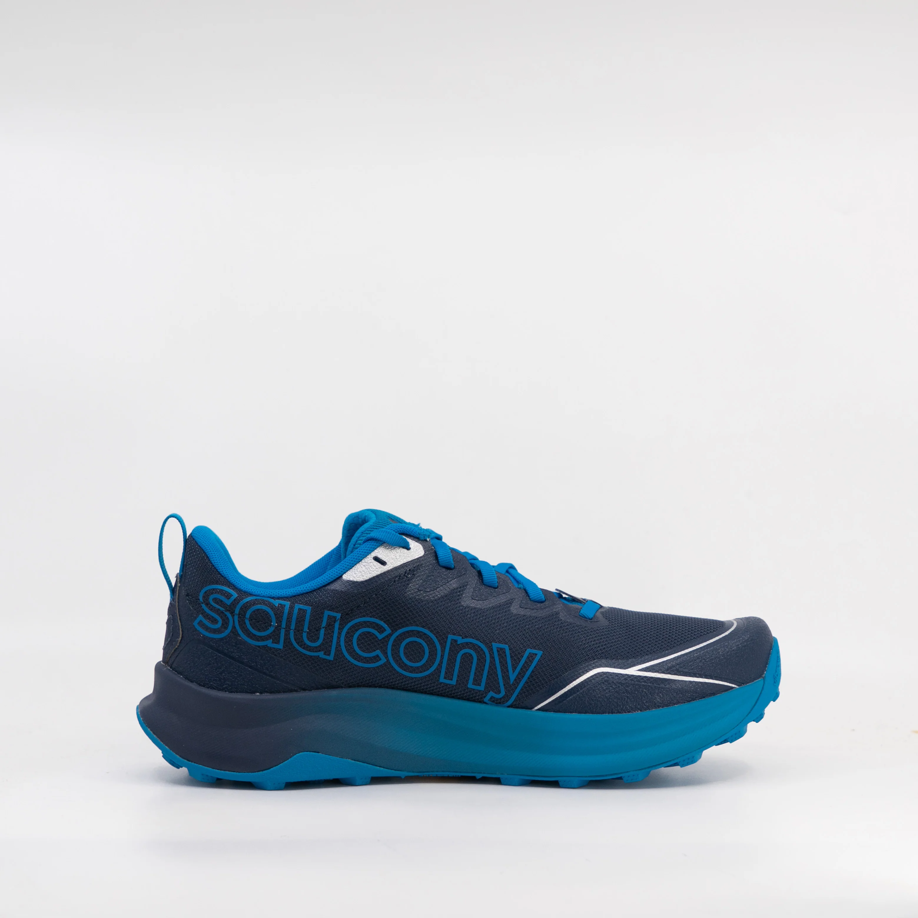 Saucony Peregrine 16 (D Standard) Mens Navy/Cobalt - Image 3