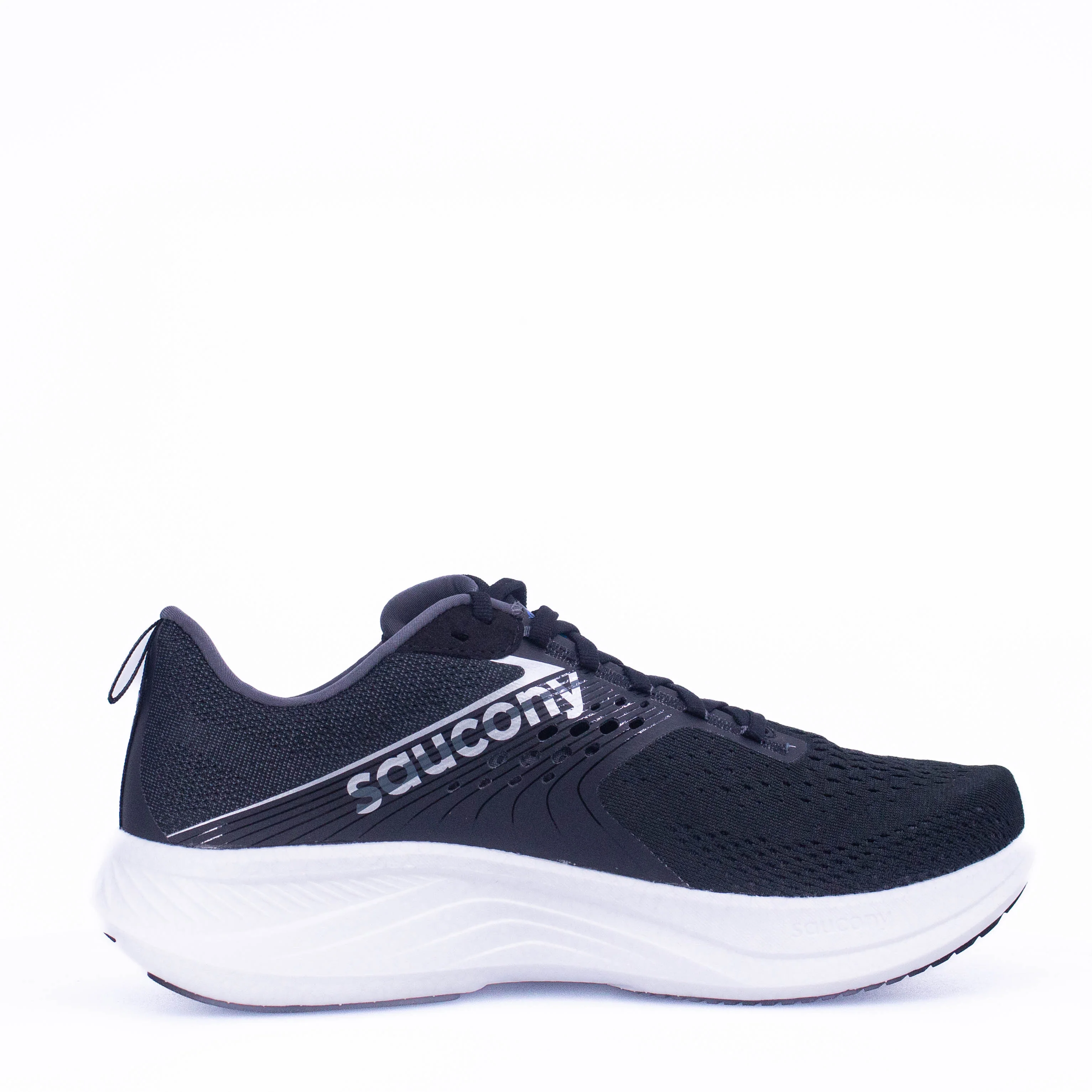 Saucony Ride 17 (D Wide) Womens Black/White - Image 4