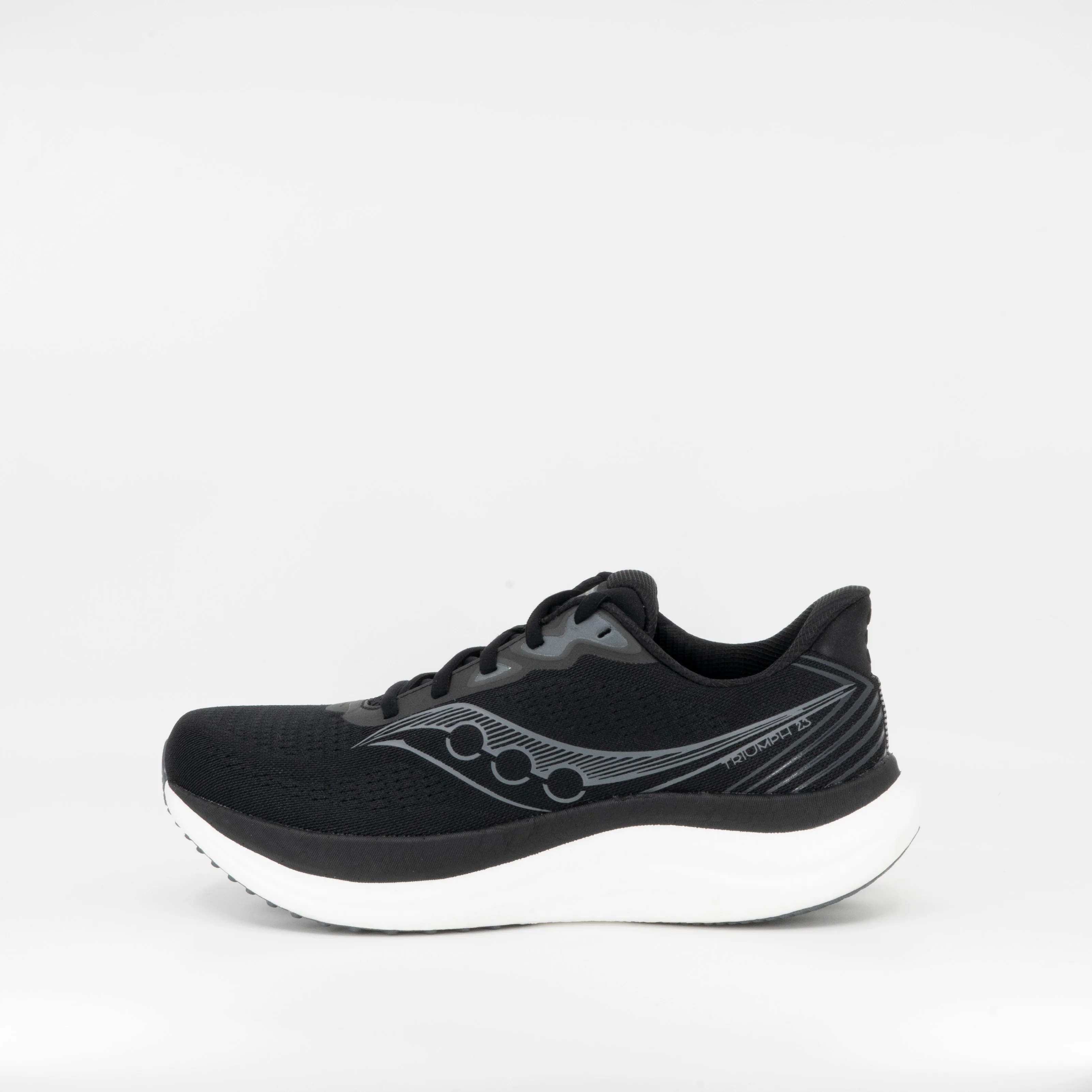 Saucony Triumph 23 (2E Wide) Mens Black/White - Image 2