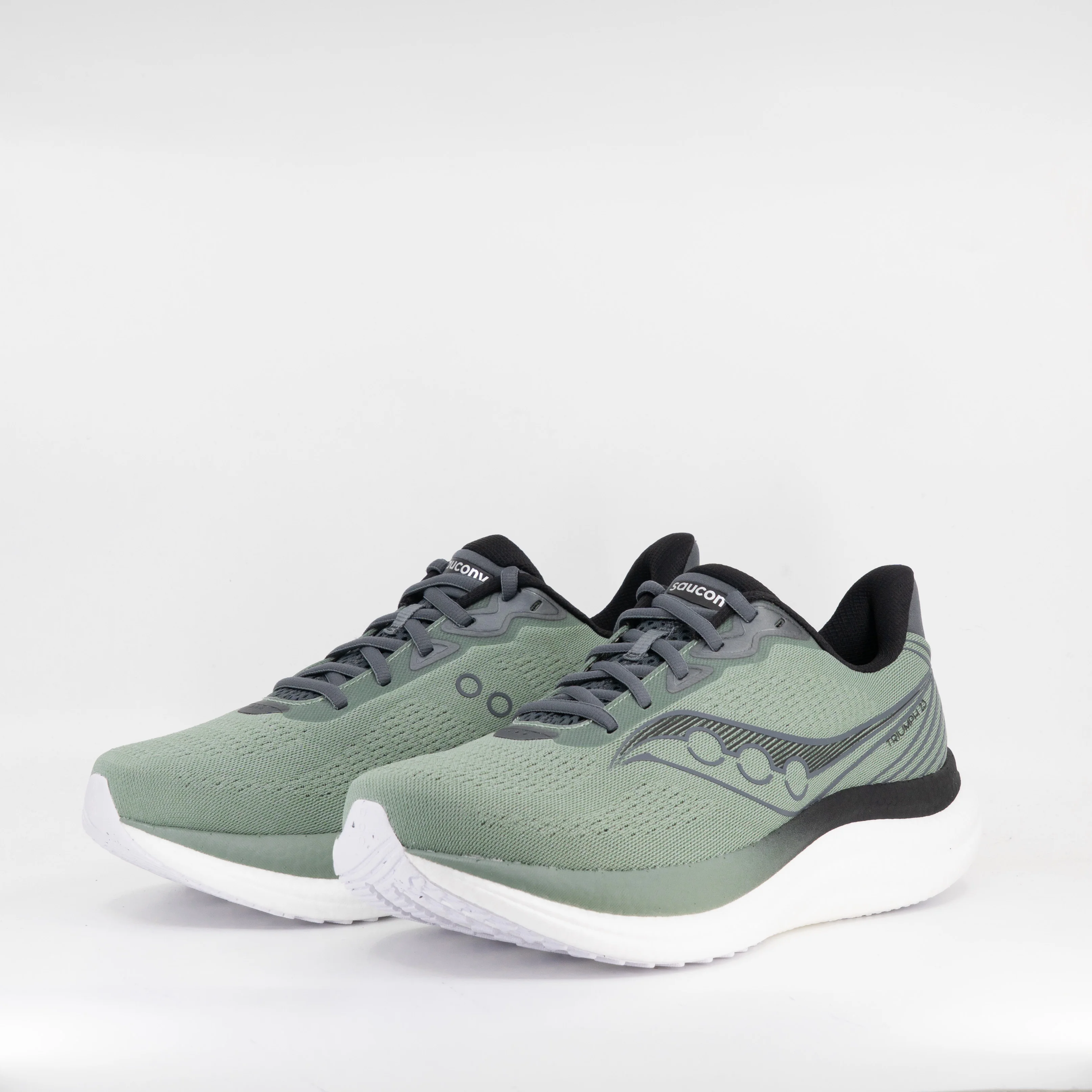 Saucony Triumph 23 (2E Wide) Mens Iceberg/Carbon